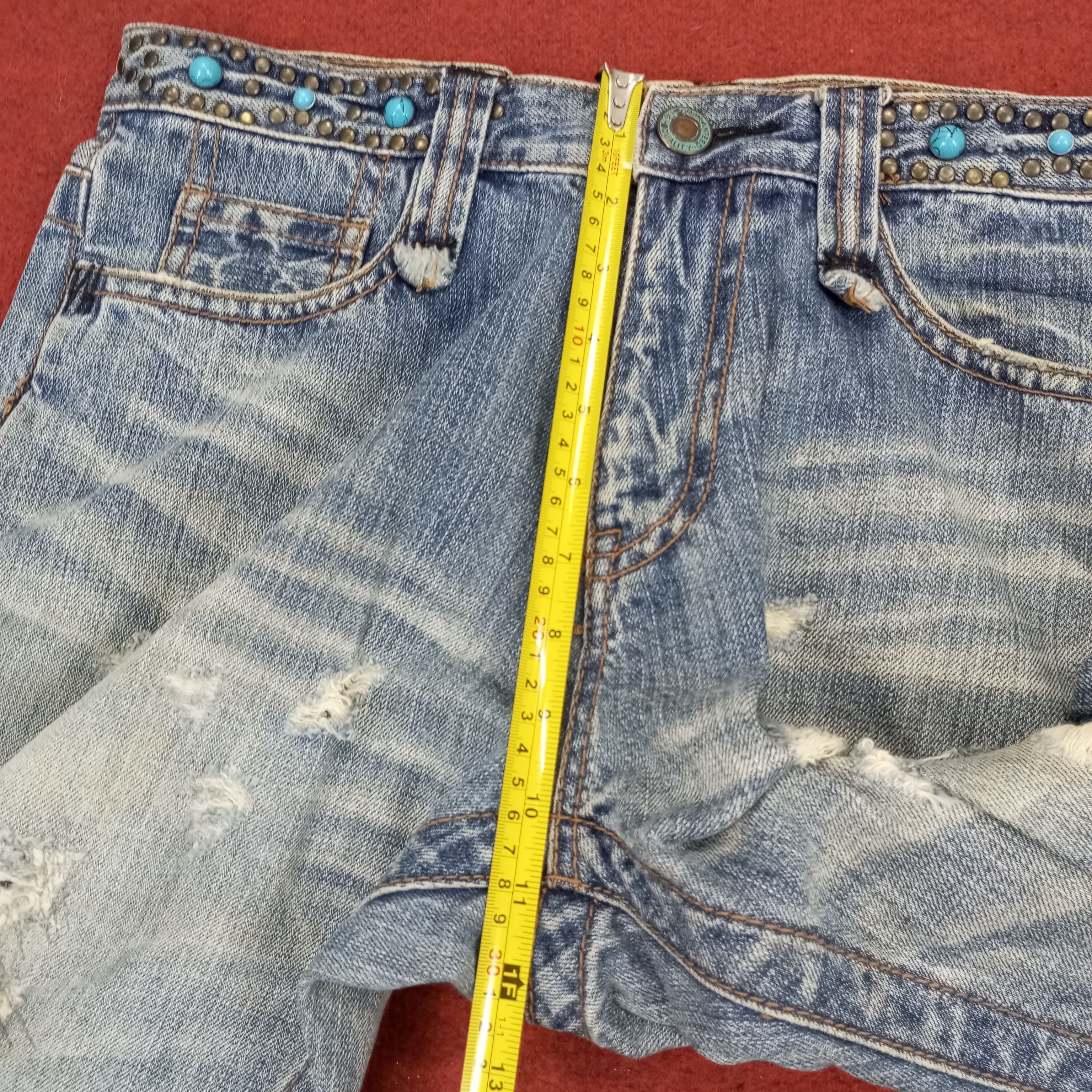Vintage Distressed Jeans Rock Punk Style Streetwear Size US 34 / EU 50 - 8 Thumbnail