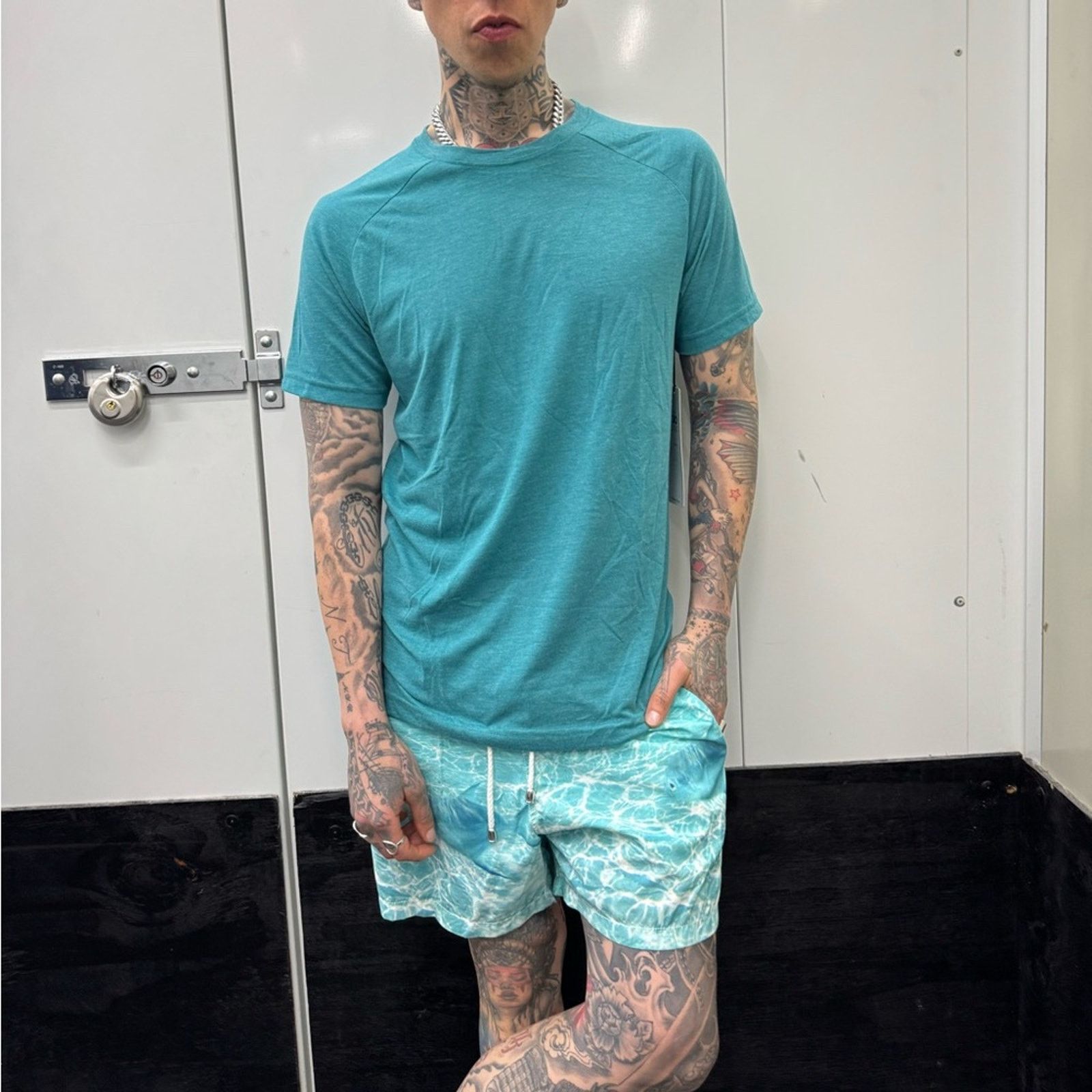 Other NWT Van Laack Men's Oceanic Blue Swim Trunks Size M Size US 32 / EU 48 - 9 Thumbnail