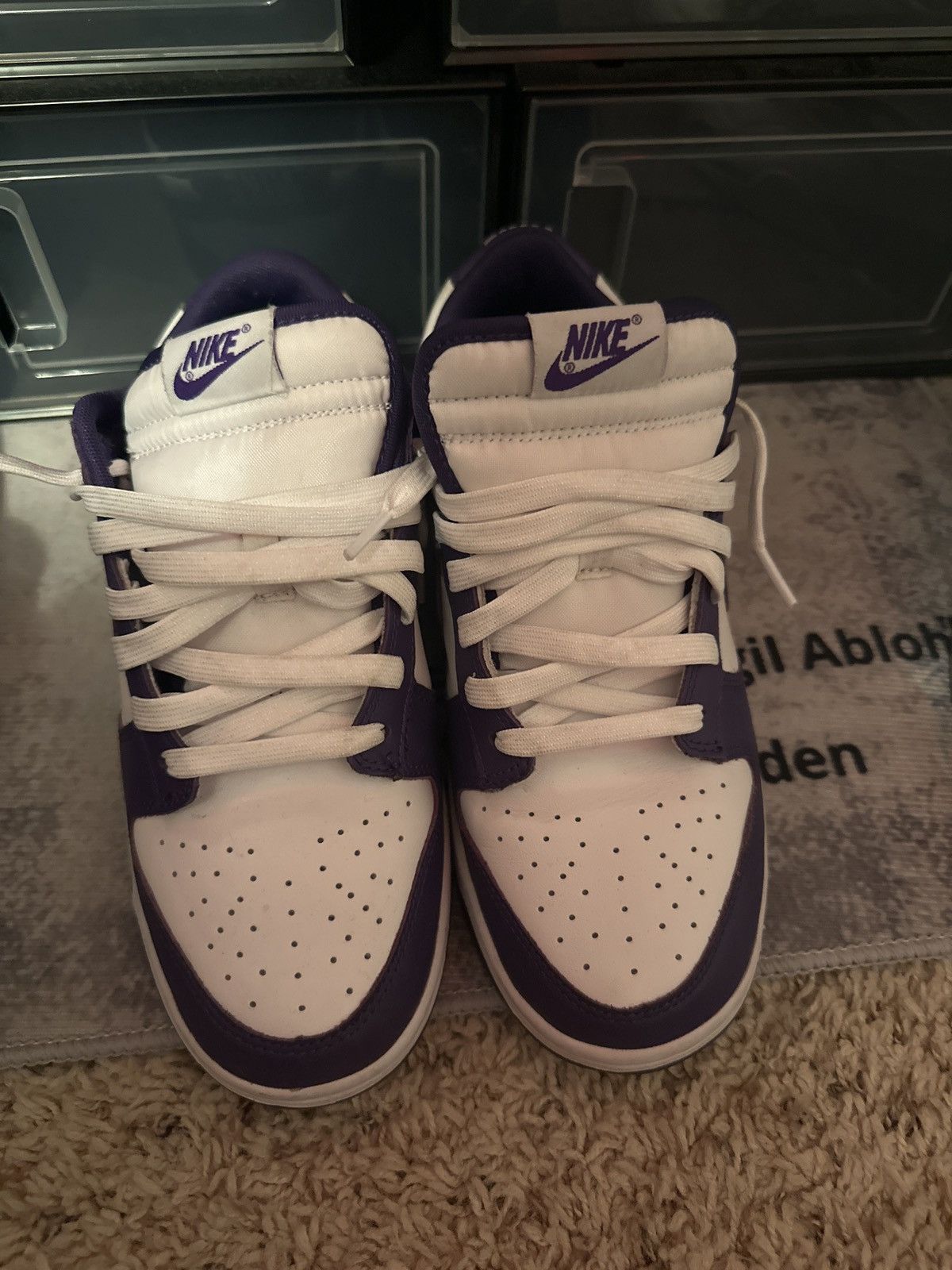 Nike dunk lows-champion purple Size US 8.5 / EU 41-42 - 1 Thumbnail