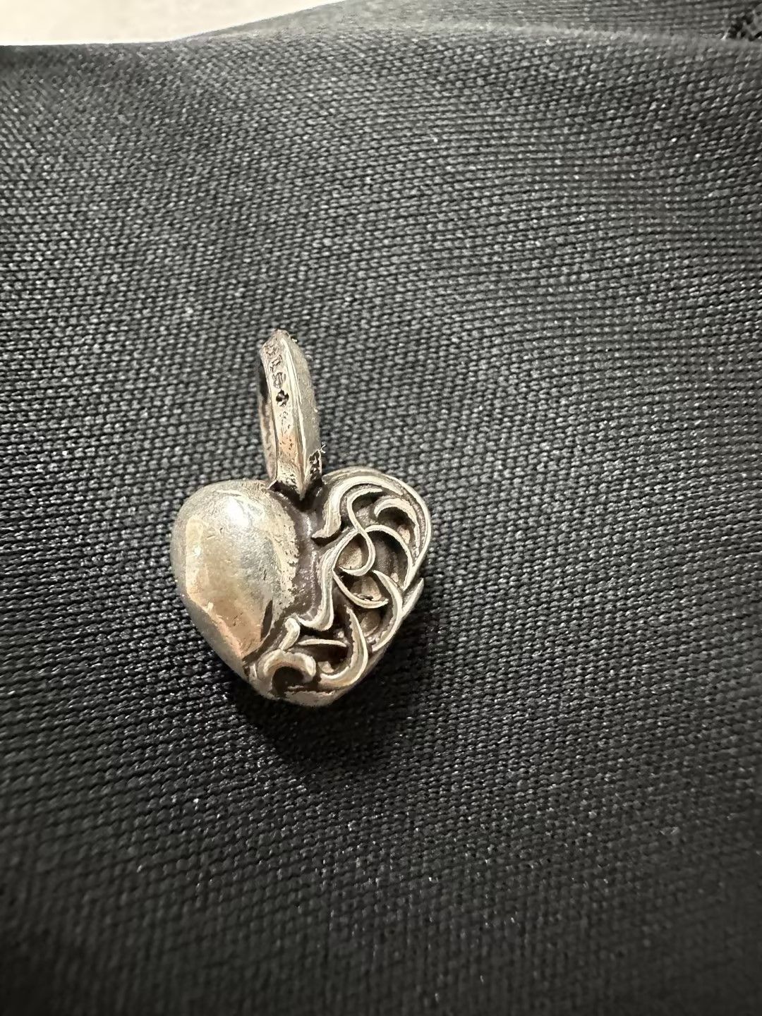 Chrome Hearts Chrome Hearts Silver Vine Heart Charm Pendant Size ONE SIZE - 3 Thumbnail