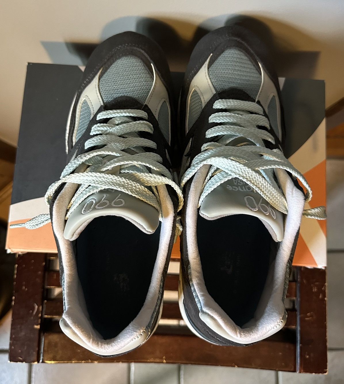 Kith × New Balance Kith New Balance 990v2 Steel Blue Size US 8 / EU 41 - 2 Thumbnail
