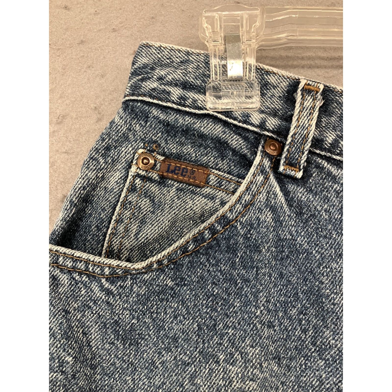 Lee VINTAGE Lee Jeans Womens 16P Blue 5-Pocket Denim Mom 90s Retro Petite Petite Size 38" / US 16 / IT 52 - 2 Thumbnail