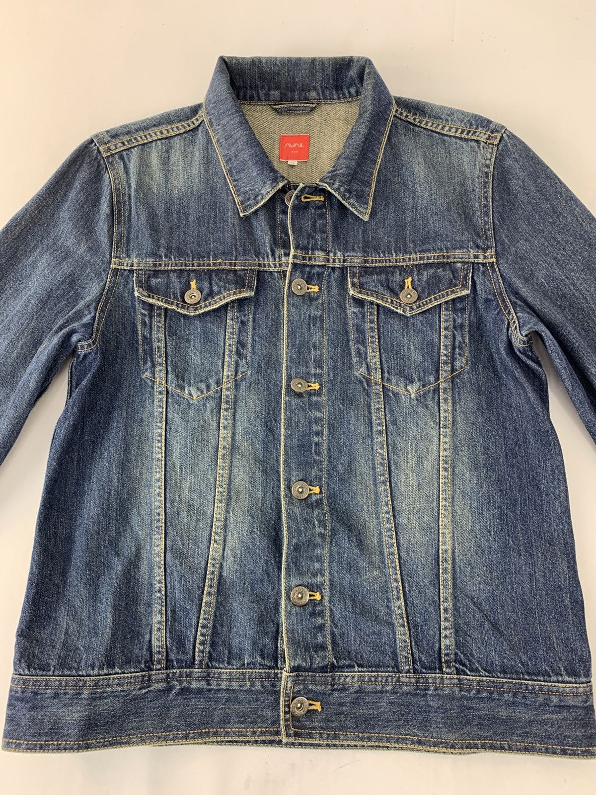 Japanese Brand Indigo Avail Denim Jacket Double Pocket Western Style Size M / US 6-8 / IT 42-44 - 3 Thumbnail