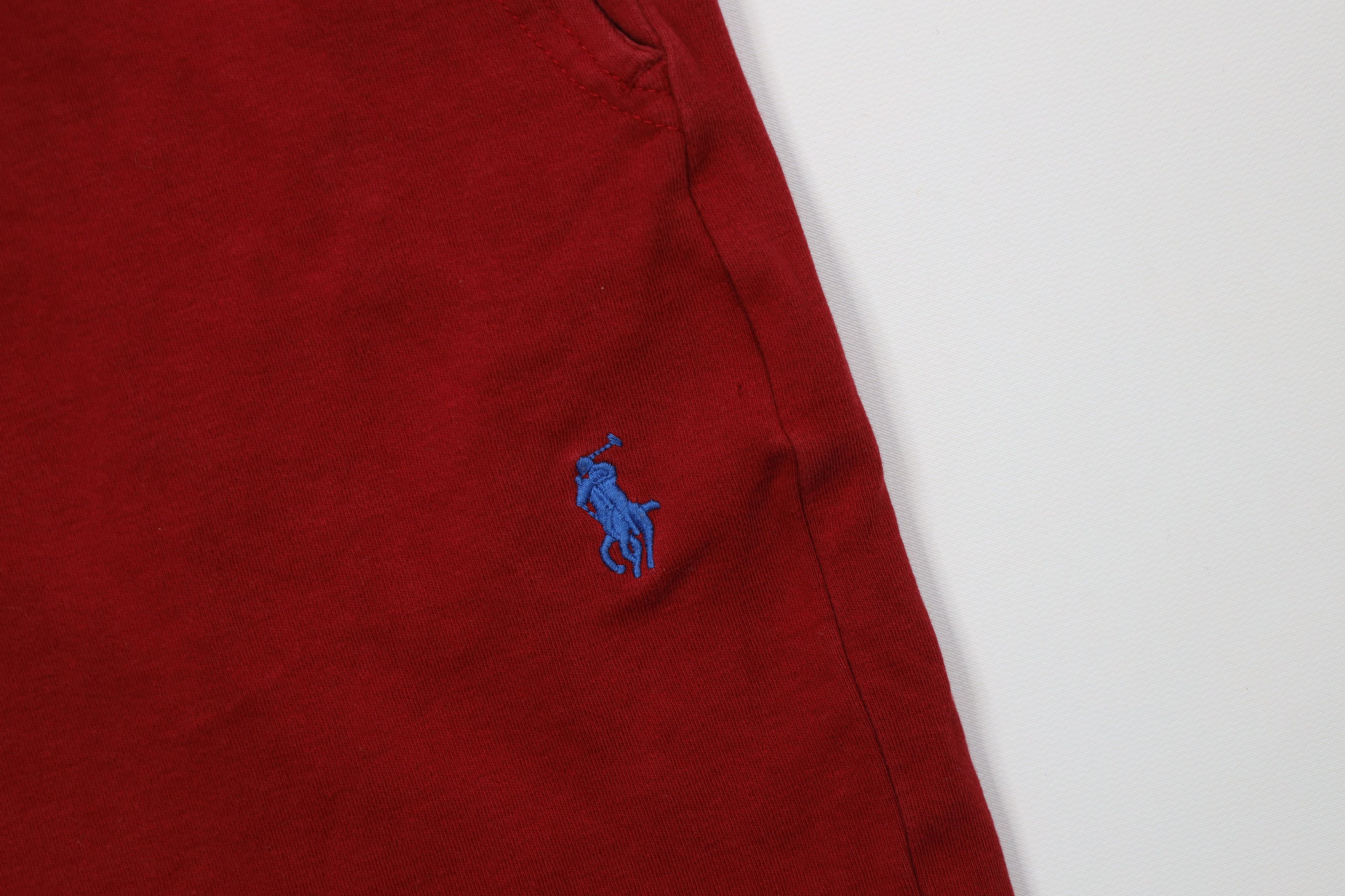 Polo Ralph Lauren Vintage Y2K Ralph Lauren Above Knee Knit Shorts Red Size US 38 / EU 54 - 5 Thumbnail