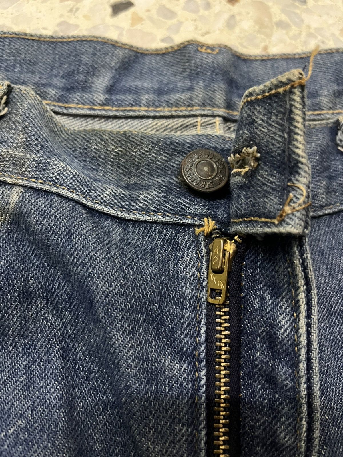 Levi's True crazy vintage rare 70s levis oren tag 646 bell bottom Size US 37 - 15 Thumbnail