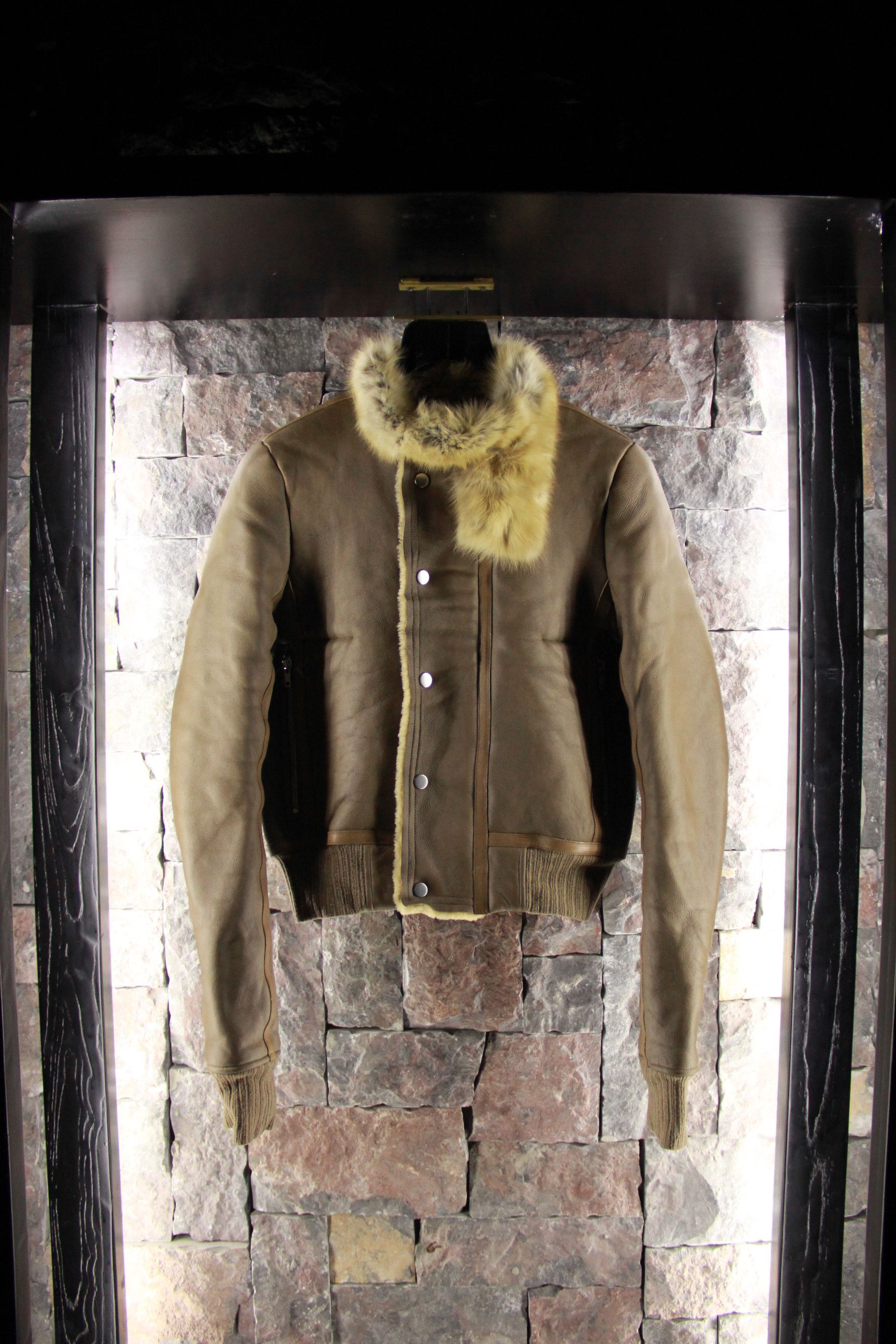Isaac Sellam Experience Rick Owens Shearling Jacket with Sable Collar Size US M / EU 48-50 / 2 - 1 Thumbnail