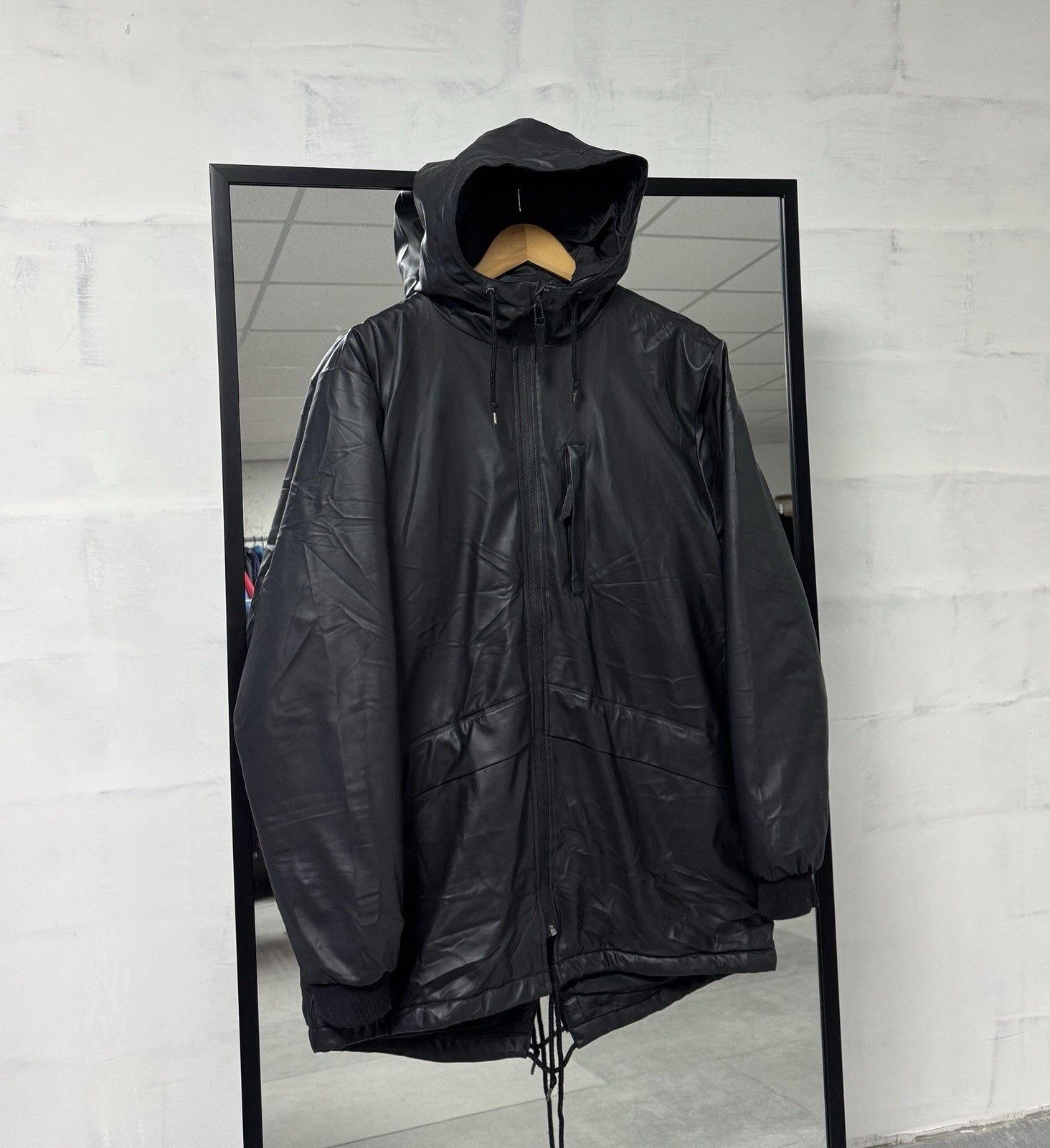 Rains Rains Thermal Padded N3B Warm Waterproof Black Jacket Size US M / EU 48-50 / 2 - 3 Thumbnail