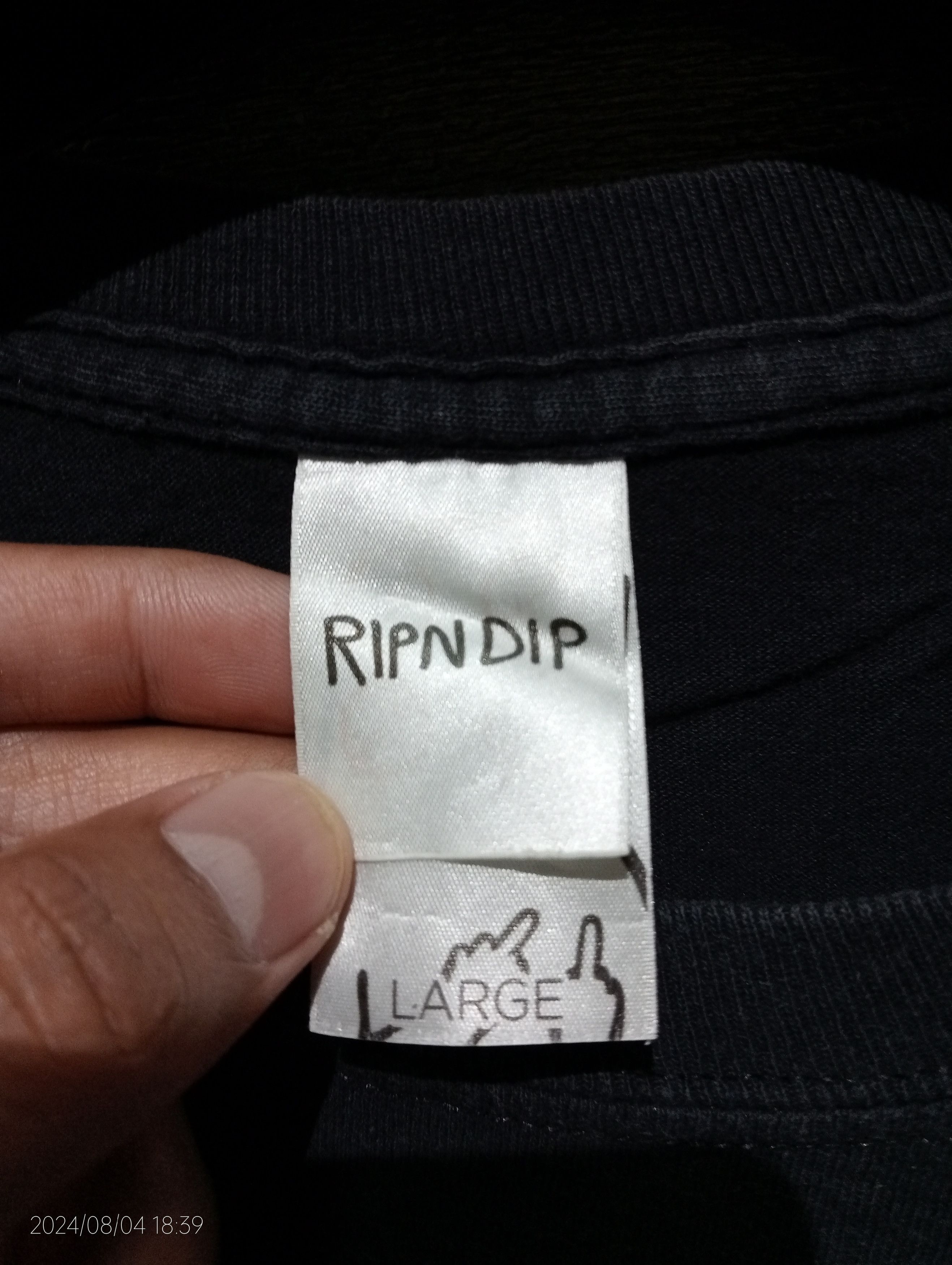 RIPNDIP Vintage Rip N Dip Clothing Single Pocket Long Sleeve Tshirt Size US L / EU 52-54 / 3 - 2 Thumbnail