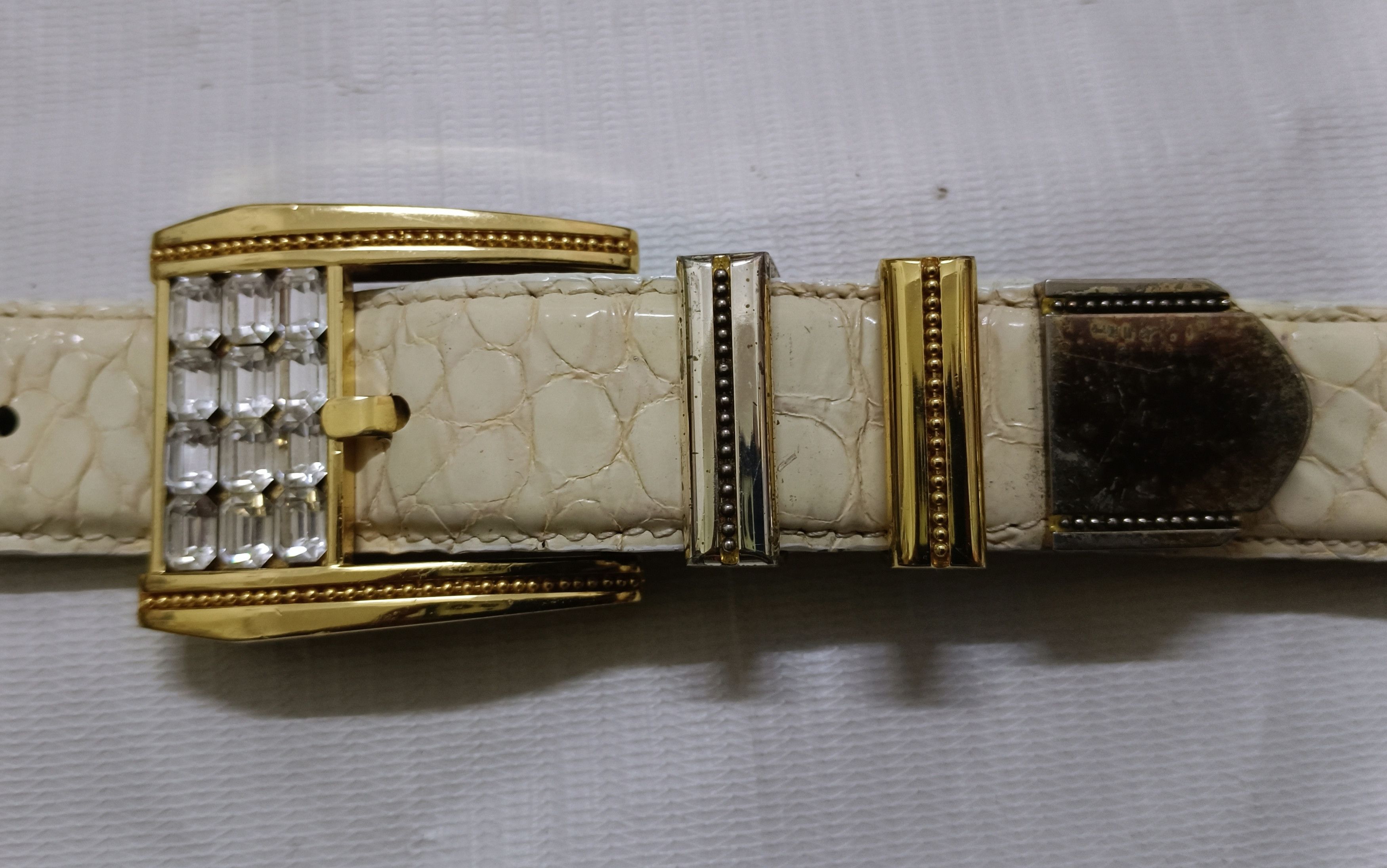 14th Addiction × Hysteric Glamour × KMRii Japanese Fashion Y2K Luna Mattino Leather Belt Size 30 - 4 Thumbnail