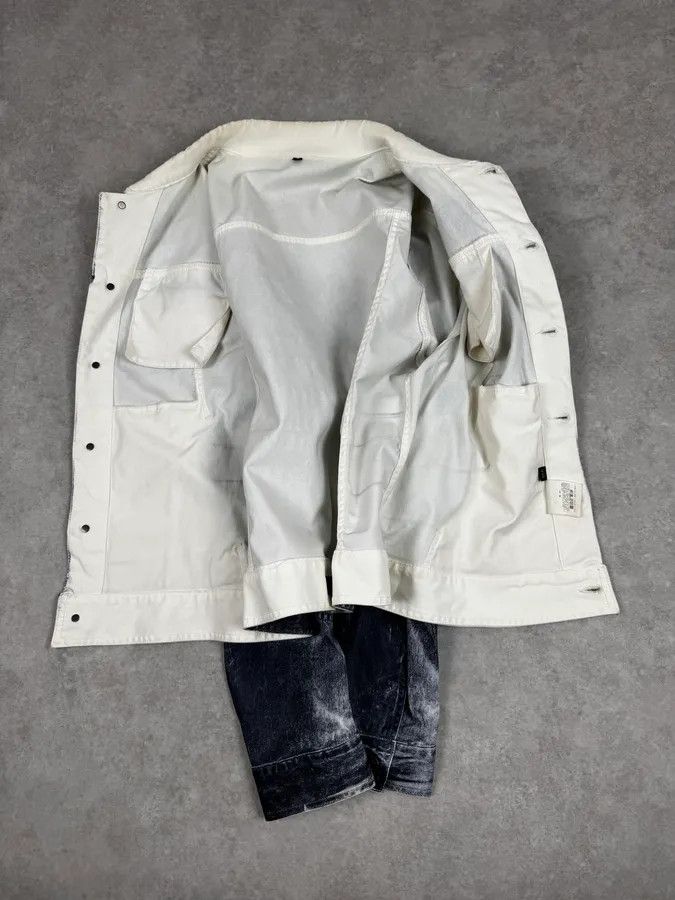 Just Cavalli 2000s Cavalli Grey Eroded Denim Jacket Size US L / EU 52-54 / 3 - 7 Thumbnail