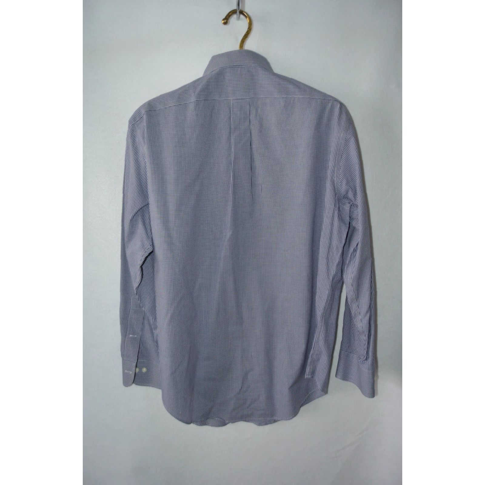 Polo Ralph Lauren Lauren Ralph Lauren Men's Dress Shirt Blue Check Cotton 16 32/33 Shirt Mens Regular Blue Check Polo Pony Vintage: No Size 42R - 2 Thumbnail