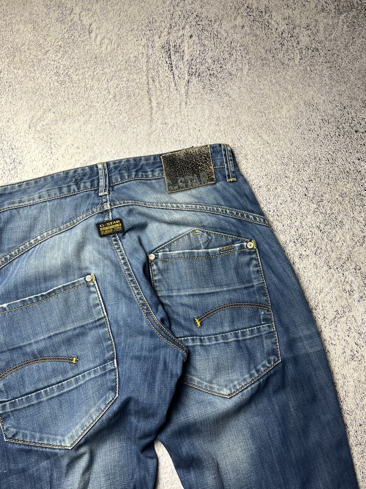 G-Star Vintage G-Star Raw Doubleknee Elwood Jeans Y2K Size US 31 - 5 Thumbnail