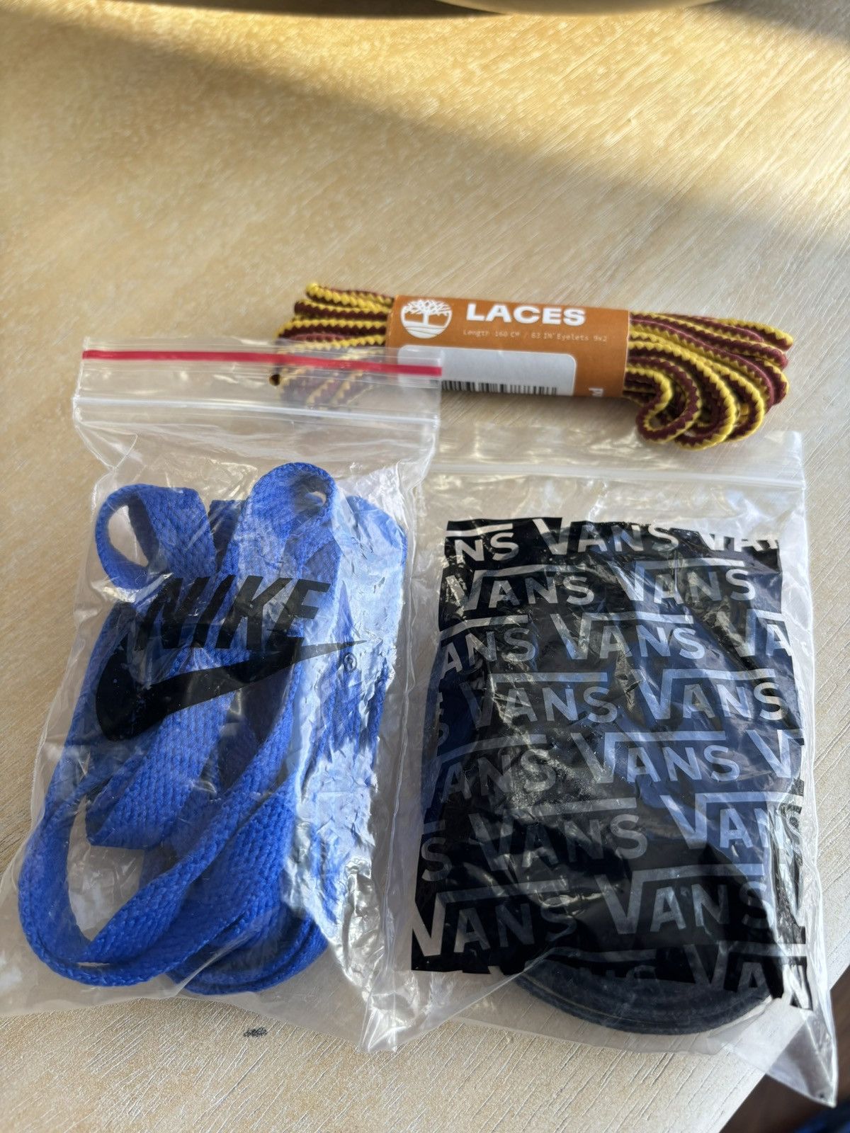 Other Lot of (3) Designer Shoelaces Timberland Nike Vans New OS Size ONE SIZE - 2 Thumbnail