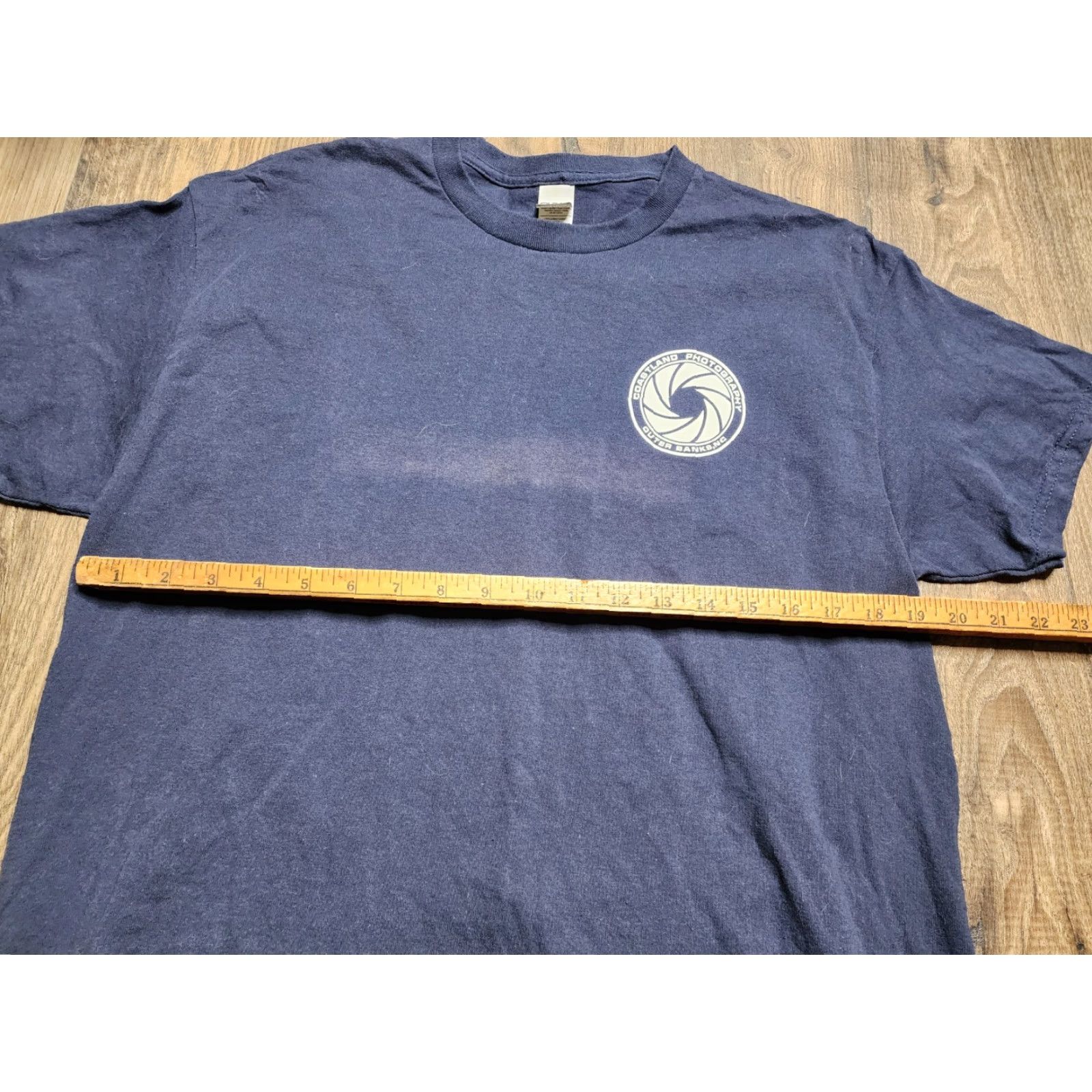 Gildan Vintage Gildan Men's Large Blue Coastland Photography Outer Banks NC Map Graphic T-Shirt, Classic Style Size US L / EU 52-54 / 3 - 3 Thumbnail