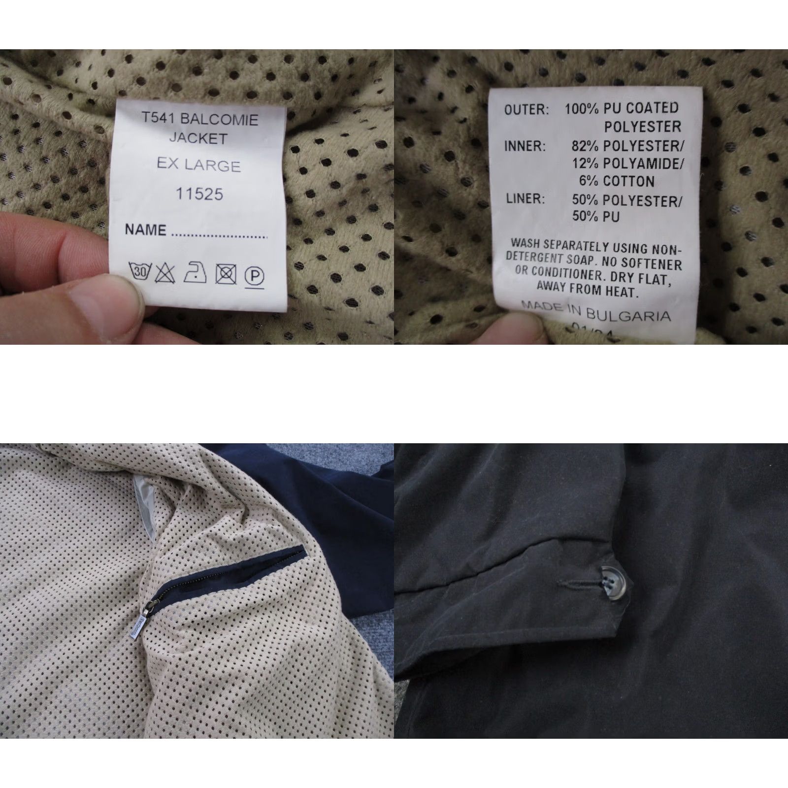 Barbour Barbour Jacket Mens XL Navy Balcomie Coat Windbreaker Lined Pockets Zipper Full Zip Weathergear Casual Fall Winter Barbour Size US XL / EU 56 / 4 - 8 Thumbnail