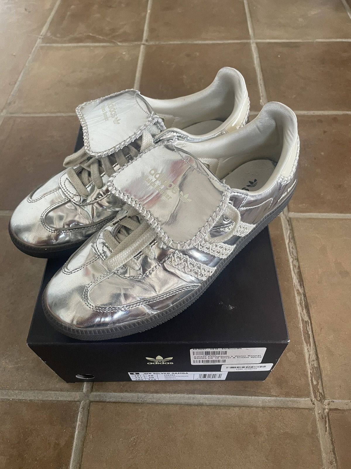 Adidas Wales Bonner Adidas Silver Samba Size 10.5 Great Condition Grailed