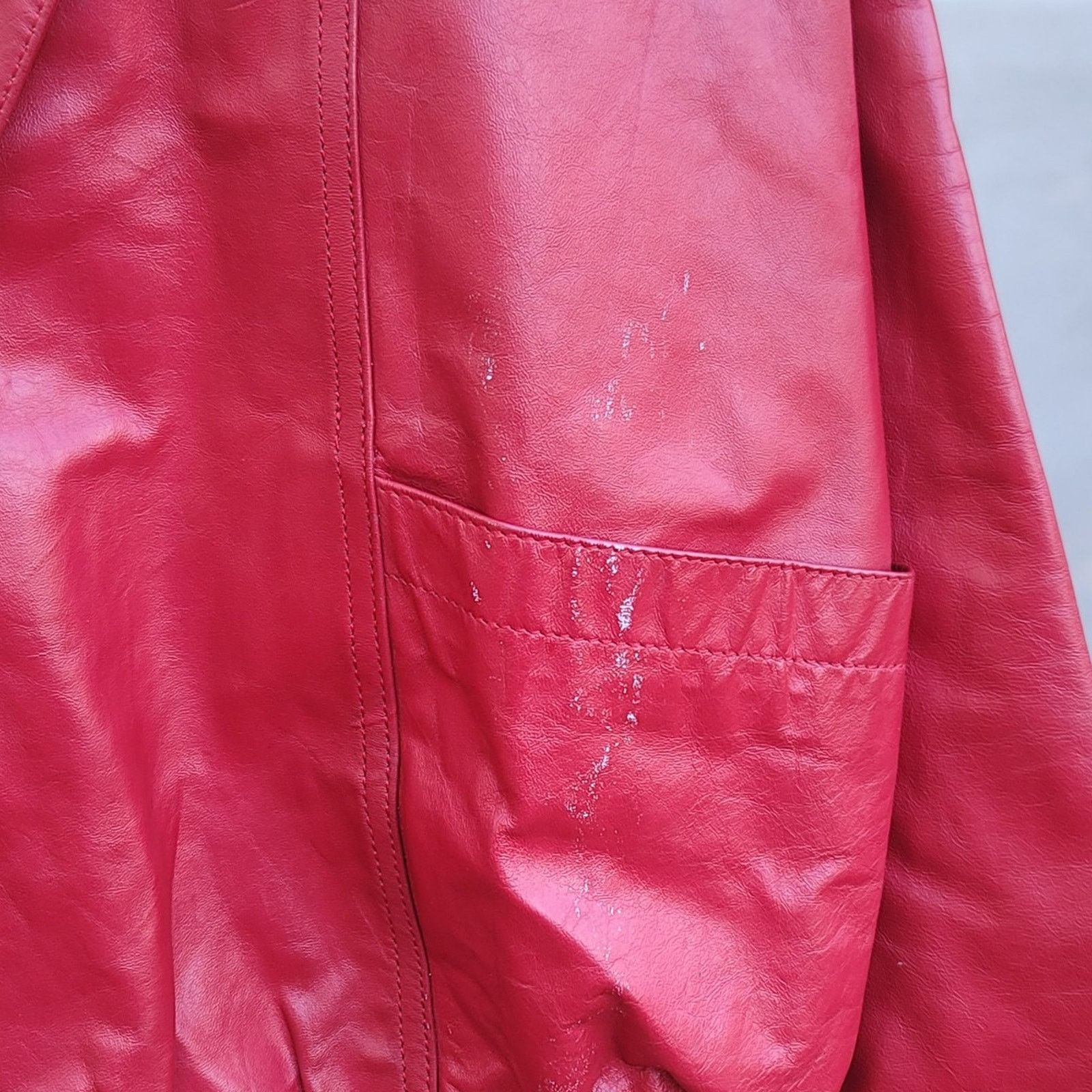Wilsons Leather Vtg Wilson's Suede & Leather Red Leather Jacket Size L / US 10 / IT 46 - 8 Thumbnail