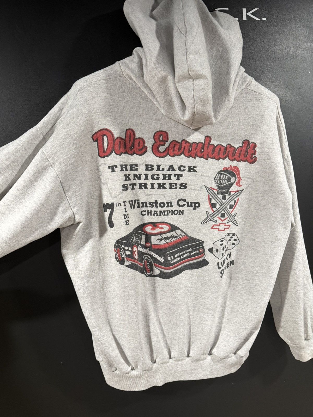 Vintage 1994 Vintage Dale Earnhardt Grunge Cropped Nascar Hoodie XL Size US XL / EU 56 / 4 - 9 Thumbnail