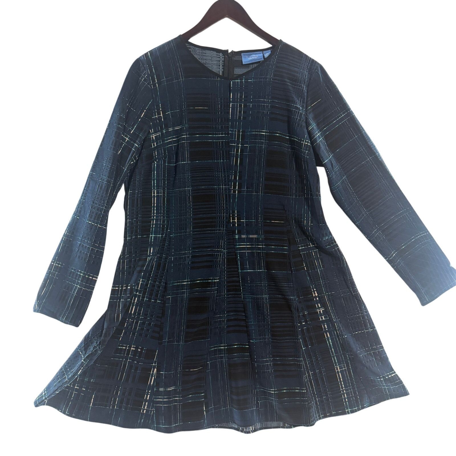 Vera Wang Simply Vera Vera Wang Dress XL Ls A-Line Fit Flare Stretch Size XL / US 12-14 / IT 48-50 - 2 Thumbnail