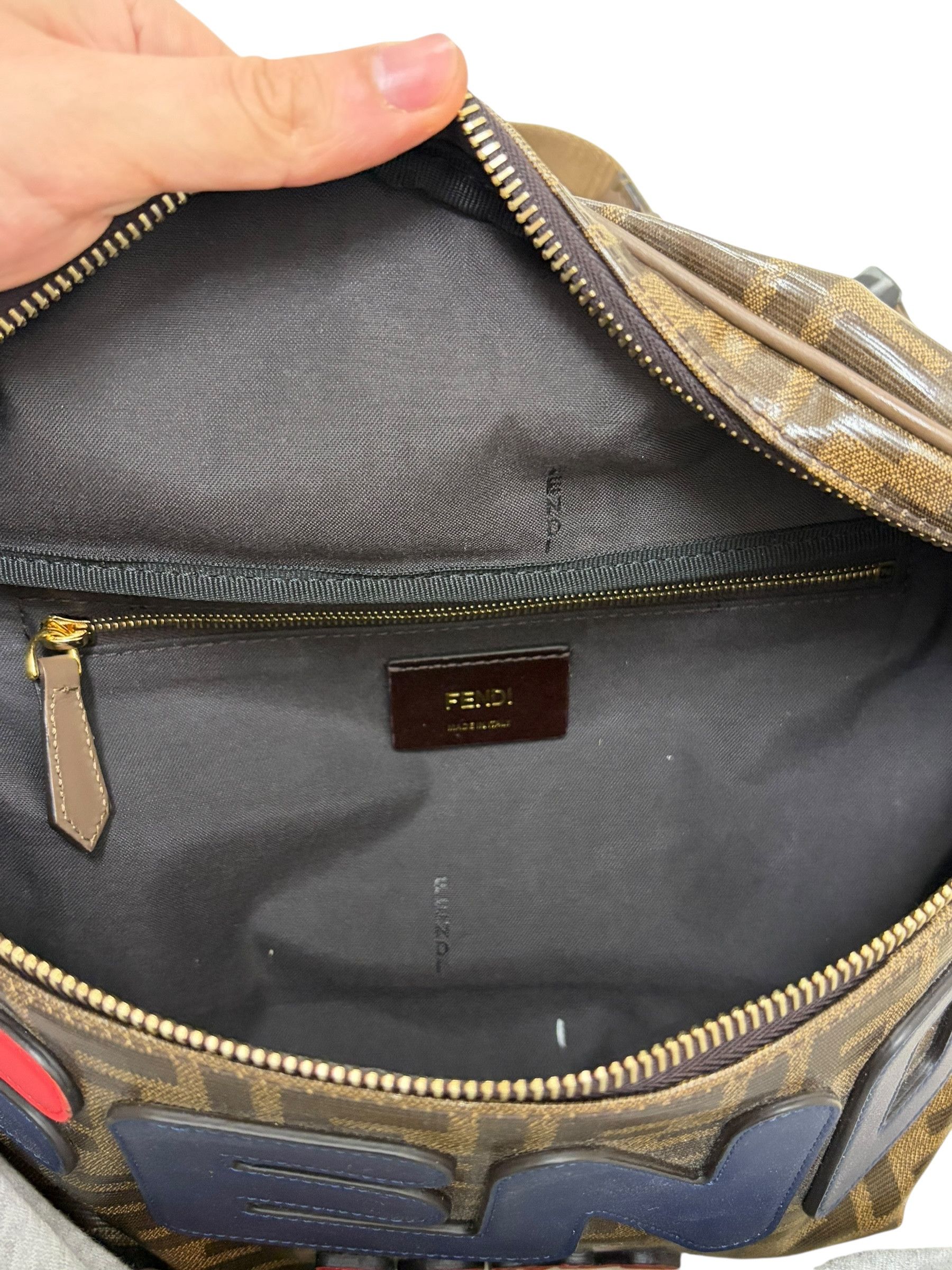 Fendi Fendi Fila Brown FF Monogram Logo Mens Bumbag Size ONE SIZE - 7 Thumbnail