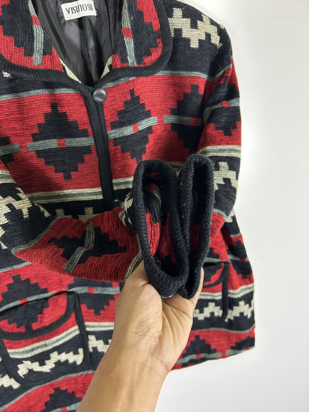 Japanese Brand × Native × Vintage ⚡️Vintage Visuto Su Southwestern Button Jacket Size L / US 10 / IT 46 - 7 Thumbnail