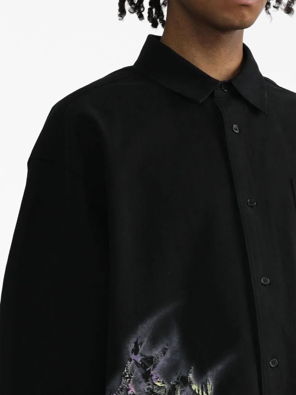 WE11DONE o1mris0824 One Pocket Shirt in Black Size US S / EU 44-46 / 1 - 7 Thumbnail