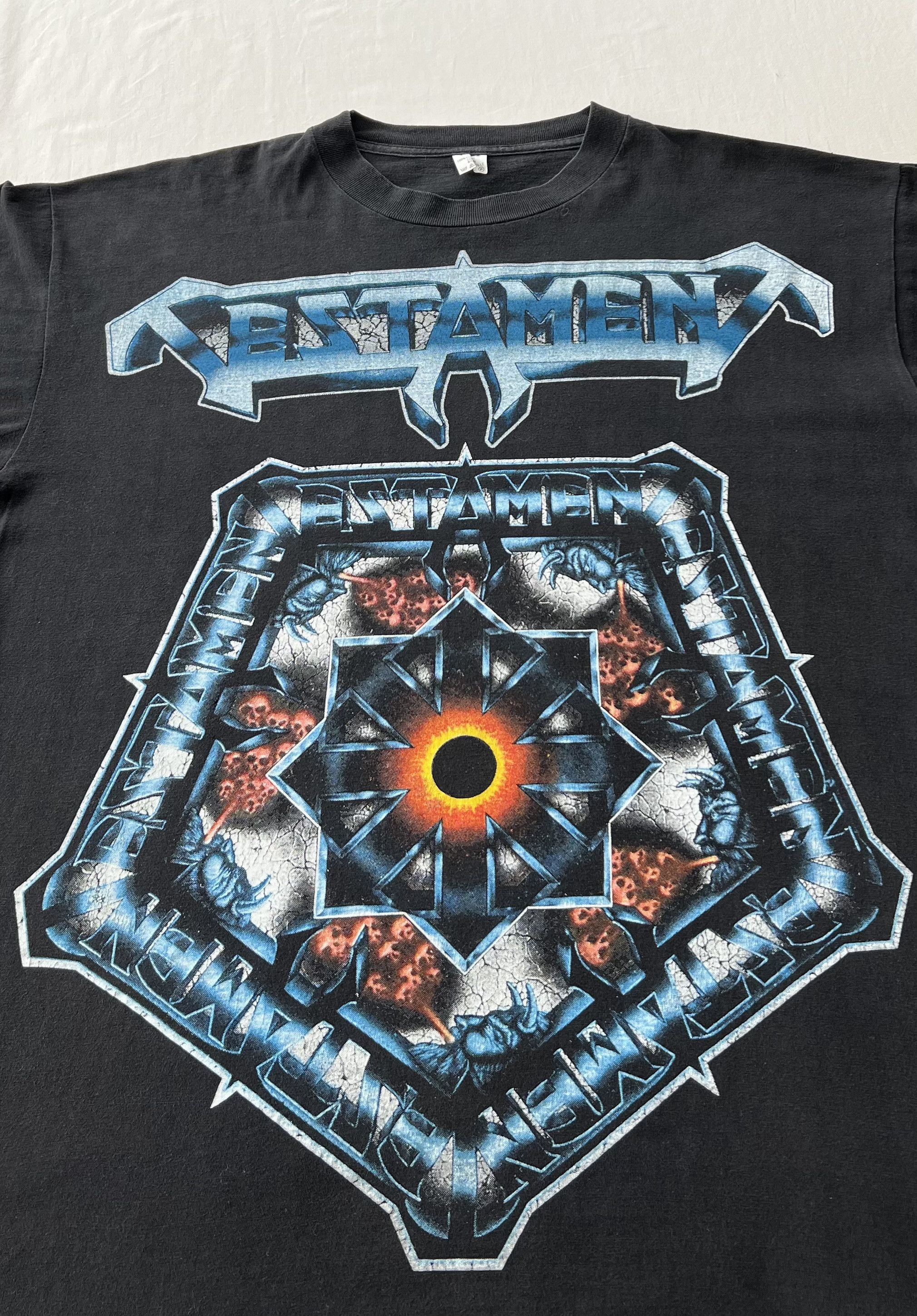 Band Tees Vintage 90s Testament The Ritual Monster of Rock T-shirt Size US XL / EU 56 / 4 - 3 Thumbnail