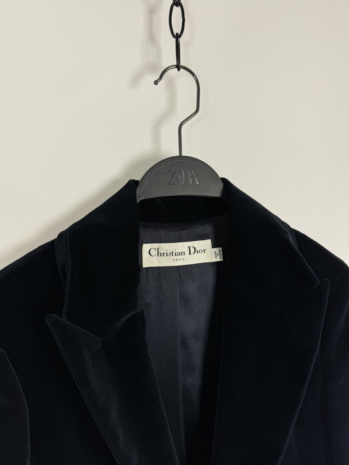 Christian Dior Monsieur 1990s Vintage Christian Dior Pleated Velvet Blazer Jacket Size M / US 6-8 / IT 42-44 - 5 Thumbnail