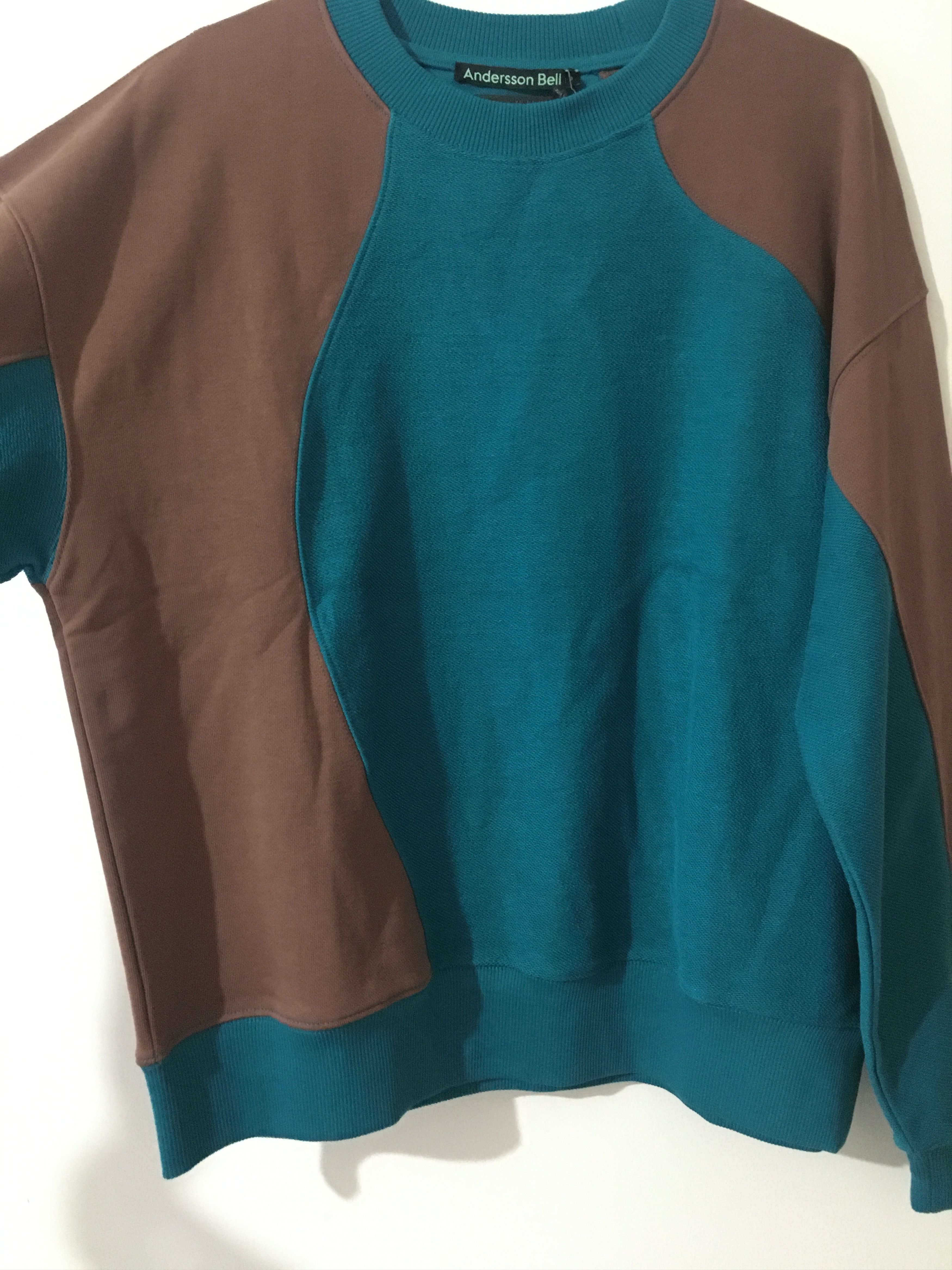 Andersson Bell Inside Out Curved Sweatshirt Blue Green | Brown Size US S / EU 44-46 / 1 - 2 Thumbnail