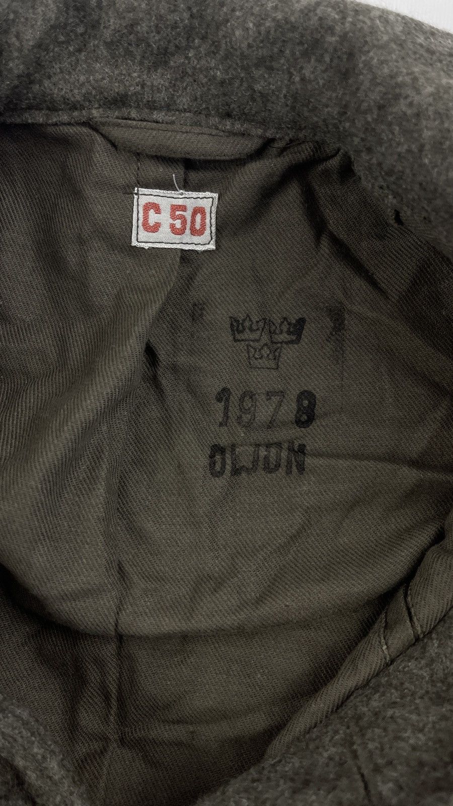 Vintage Vtg 1978 Swedish Military Khaki Suit Coat Pants Size 42R - 16 Thumbnail