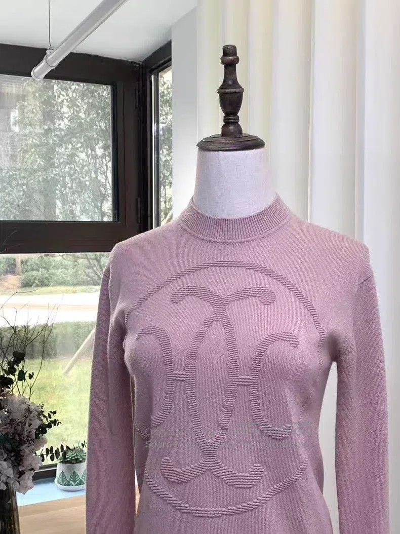 Hermes Hermes Patterned Long-Sleeve Cashmere Sweater Size XXS / US 00 / IT 34 - 2 Thumbnail