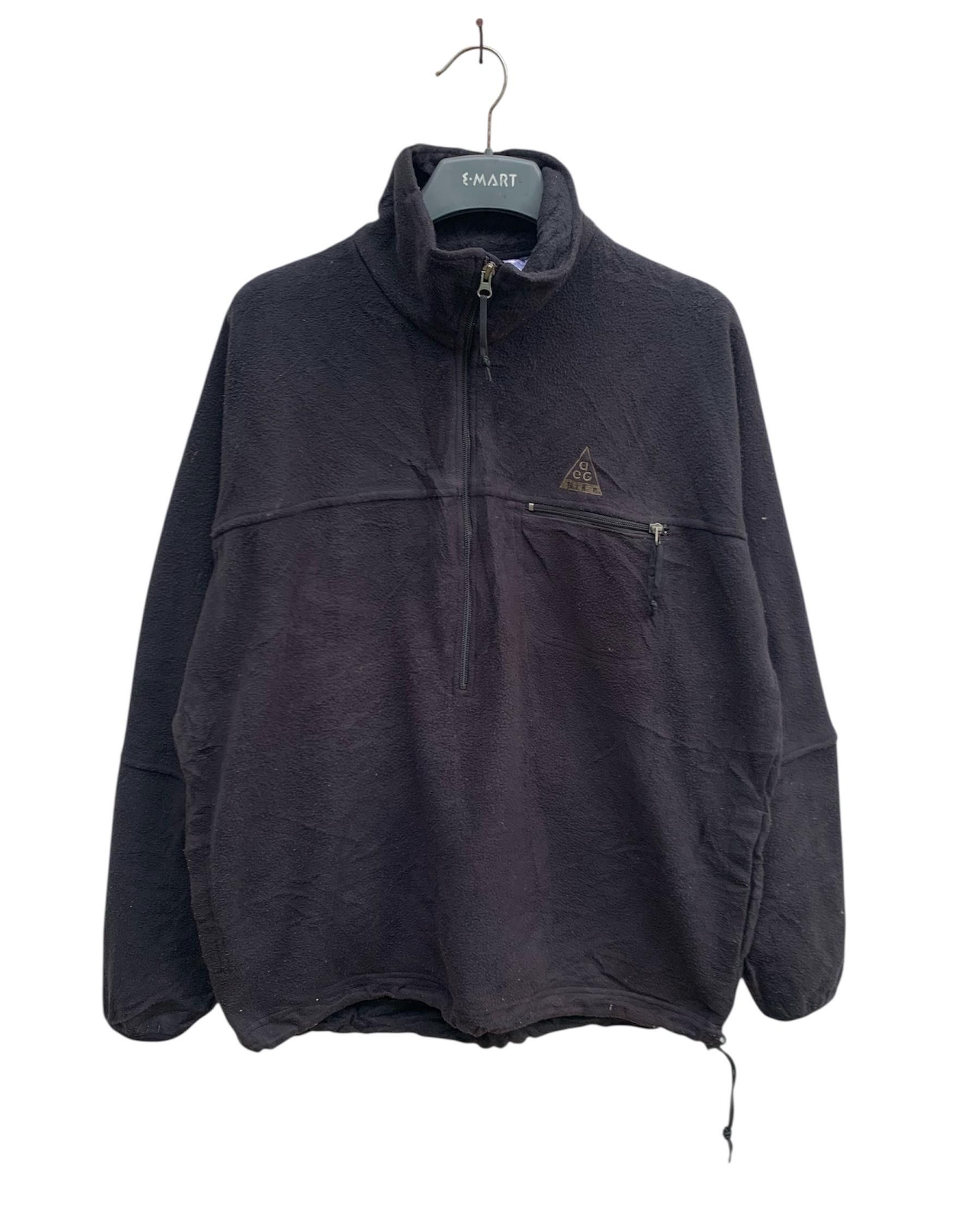 Nike ACG Vintage Nike Acg Fleece Half Zipper Jacket Size US L / EU 52-54 / 3 - 1 Thumbnail