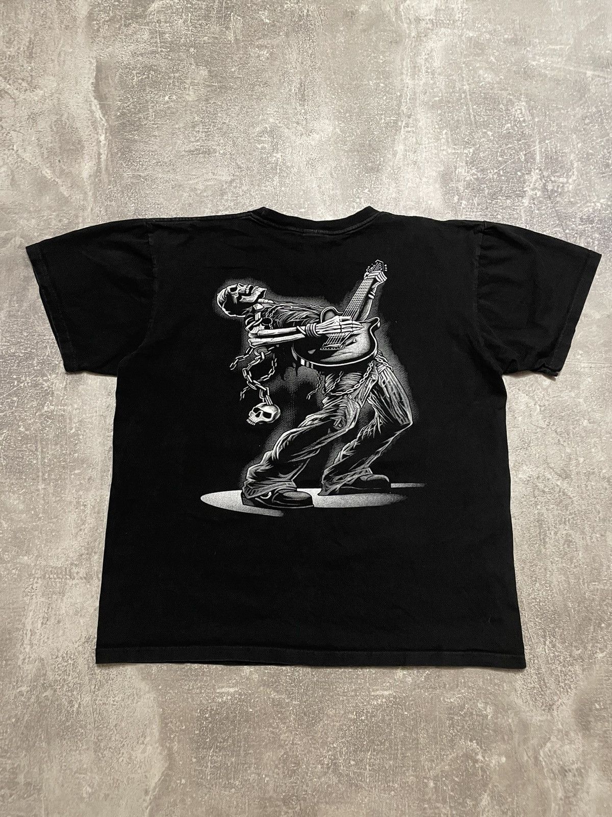 Affliction Vintage Skeleton Playing Guitar Affliction Style T-Shirt Size US XL / EU 56 / 4 - 7 Thumbnail