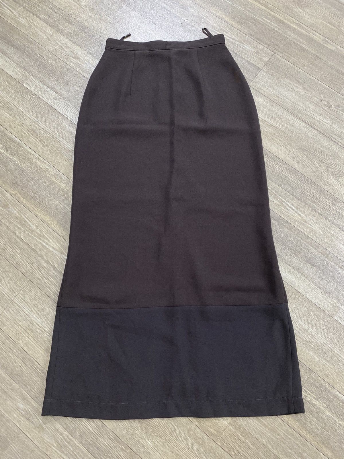 Tricot Comme des Garcons AD1993 Vintage Tricot Comme des Garcons CDG Brown Midi Skirt Size 26" / US 2 / IT 38 - 1 Thumbnail