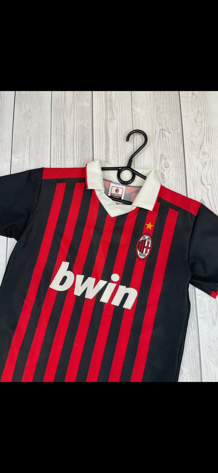 Vintage Vintage AC Milan soccer jersey size Xs 7 Pato Size US XS / EU 42 / 0 - 3 Thumbnail
