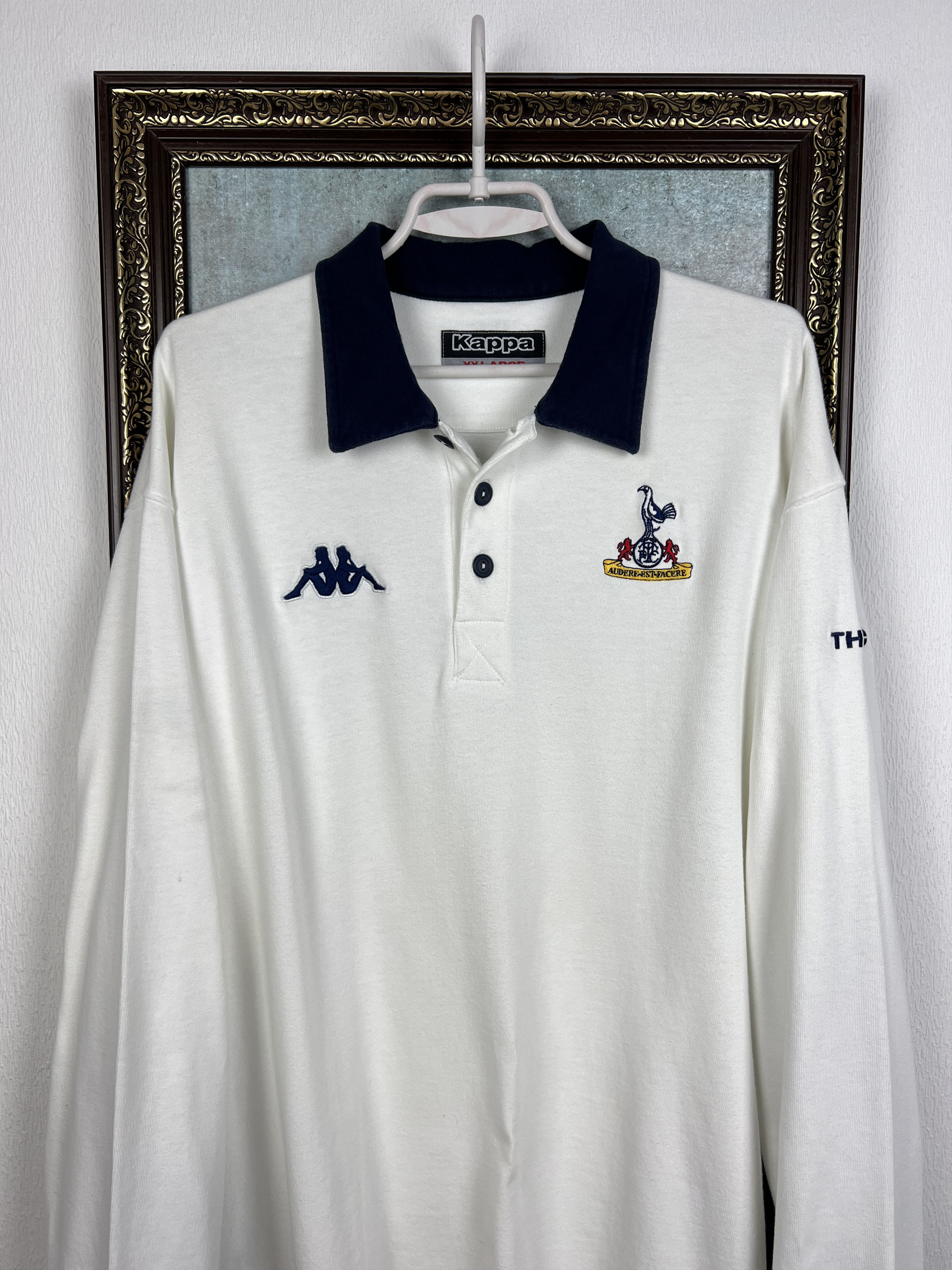 Kappa Tottenham Football Polo Shirt Long Sleeve Jersey Trikot Size US XXL / EU 58 / 5 - 2 Thumbnail
