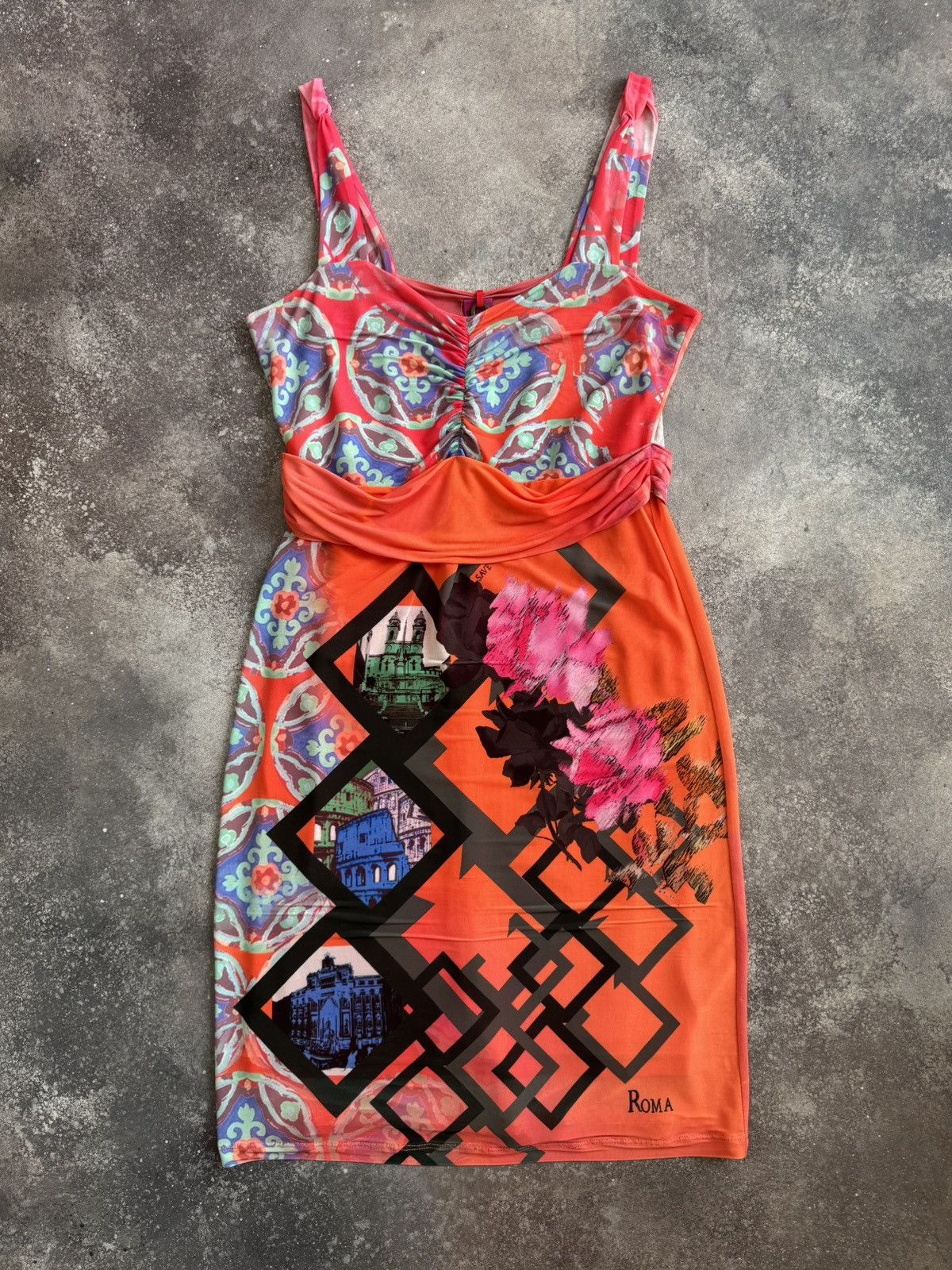 Hysteric Glamour Save the Queen Y2K Multicolour Mesh Maxi Dress Size XL / US 12-14 / IT 48-50 - 1 Thumbnail