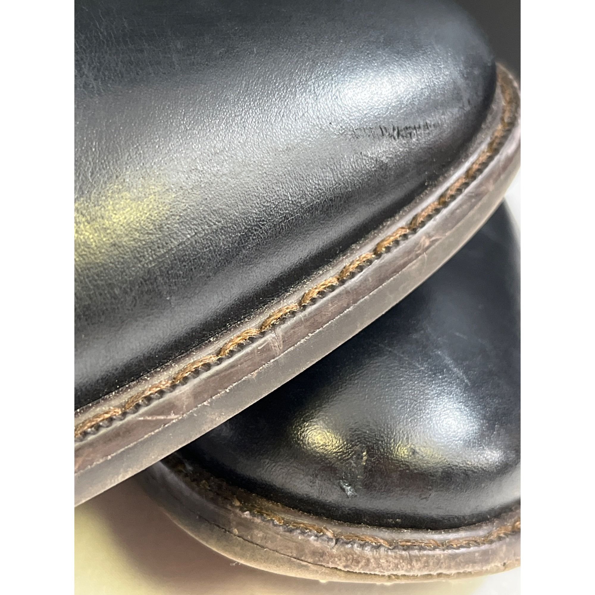 Other Moretti Black Label Glen Men's Black Leather Oxfords Size 12 Size US 12 / EU 45 - 9 Thumbnail