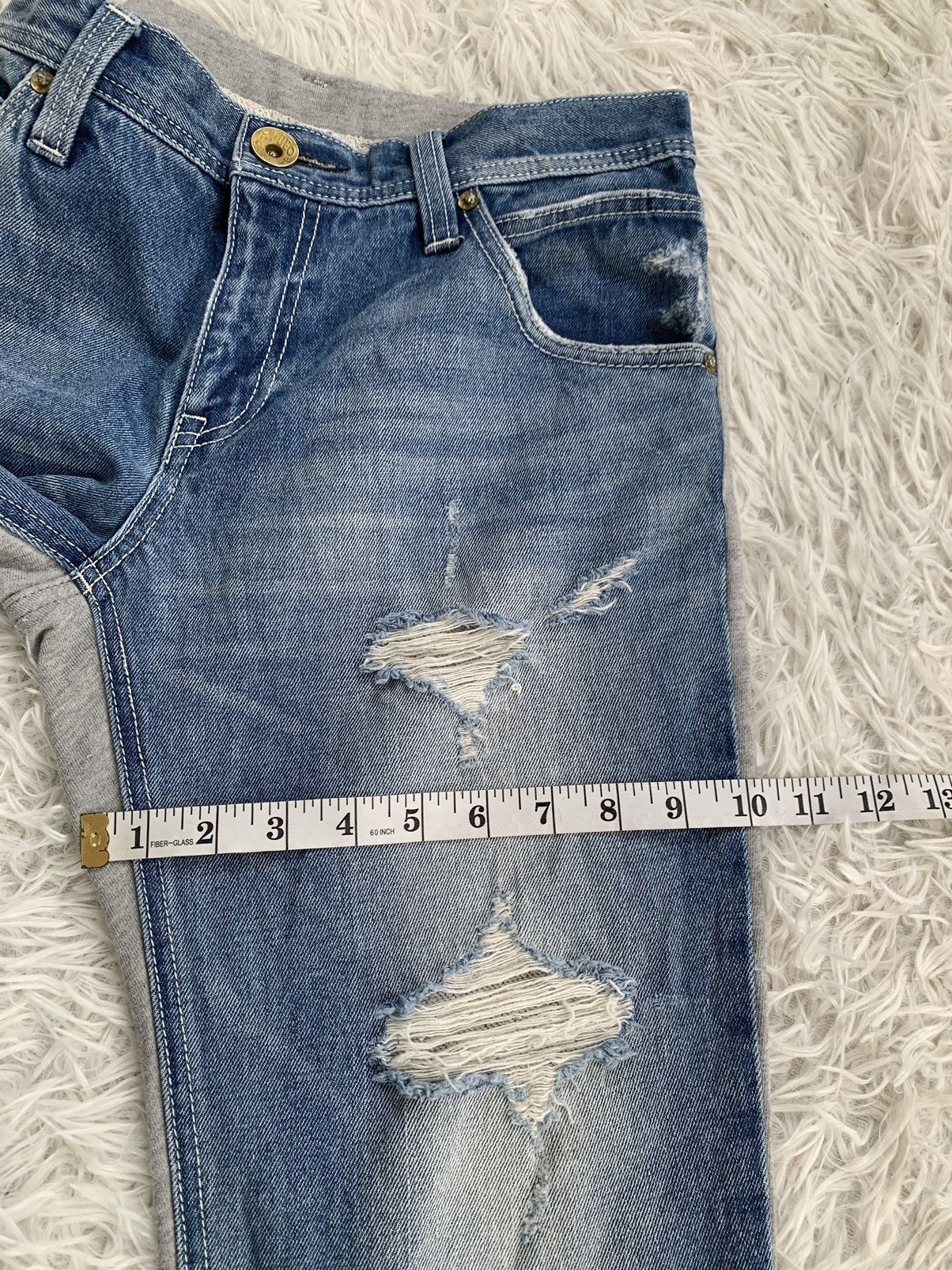 Japanese Brand Rodeo Crowns Denim & Sweat Constructed Pant Size US 30 / EU 46 - 17 Thumbnail
