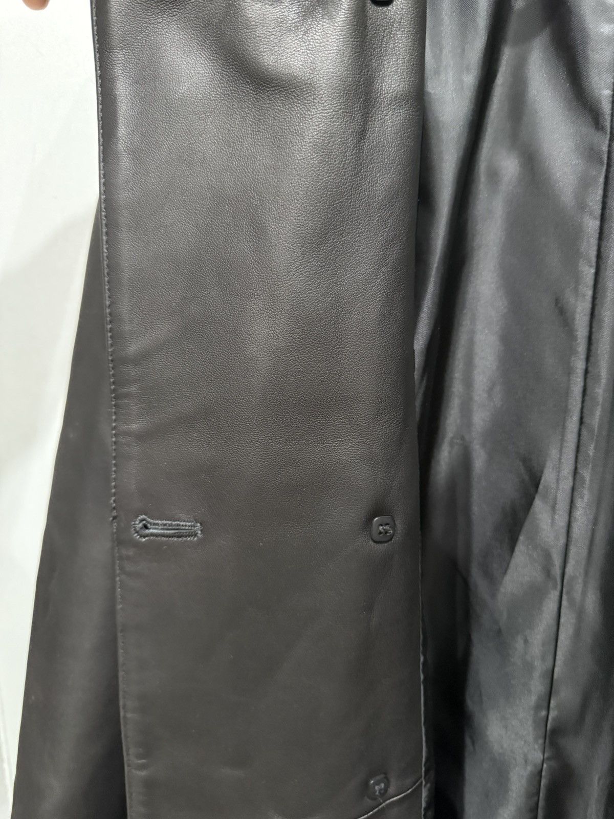 DENIM TEARS Denim Tears Oakland Wreath Winter Leather Coat Size US S / EU 44-46 / 1 - 7 Thumbnail