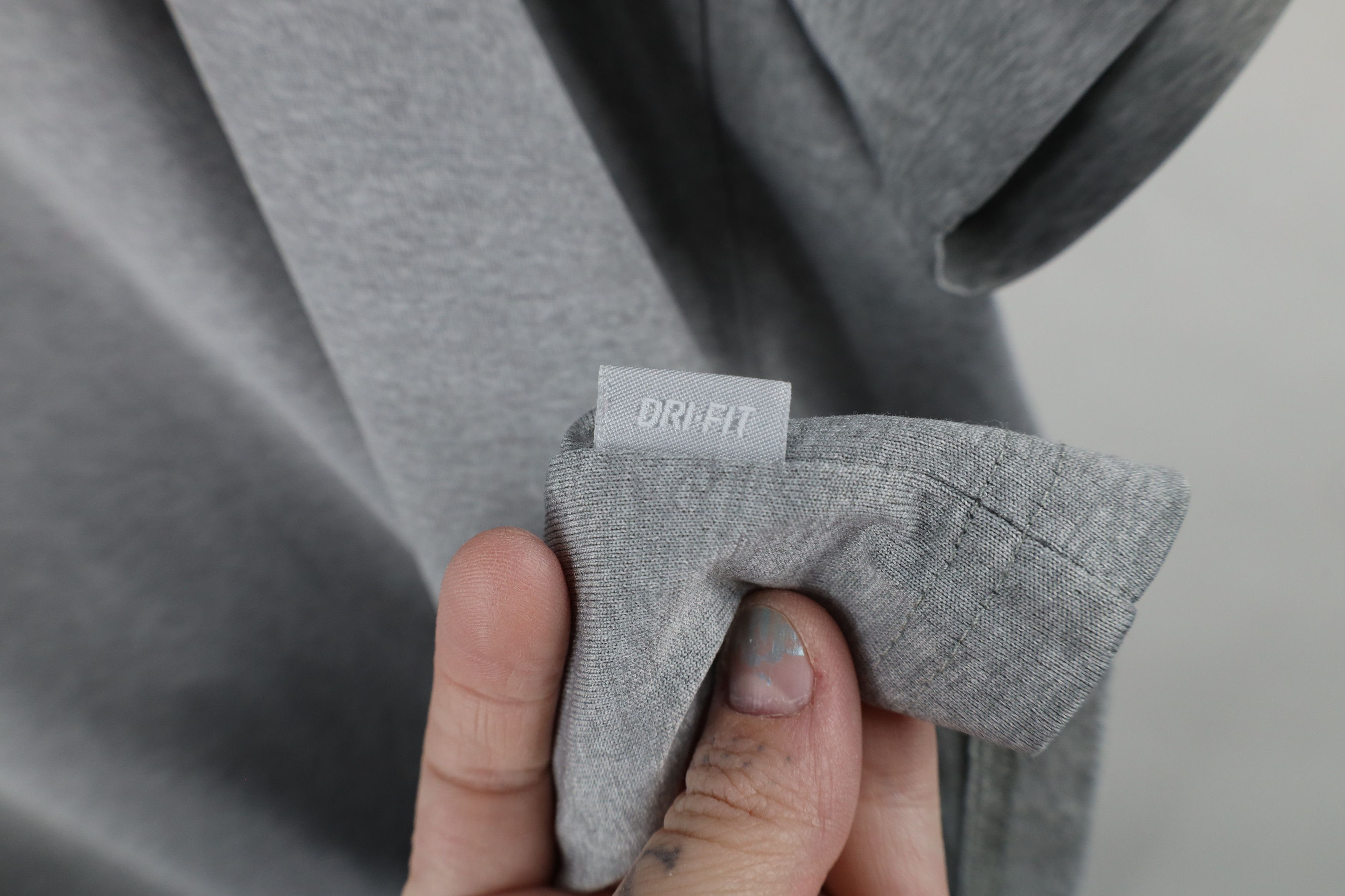 Nike × Vintage Vintage Nike Travis Scott Mini Swoosh T-Shirt Heather Gray Size US XXL / EU 58 / 5 - 10 Thumbnail