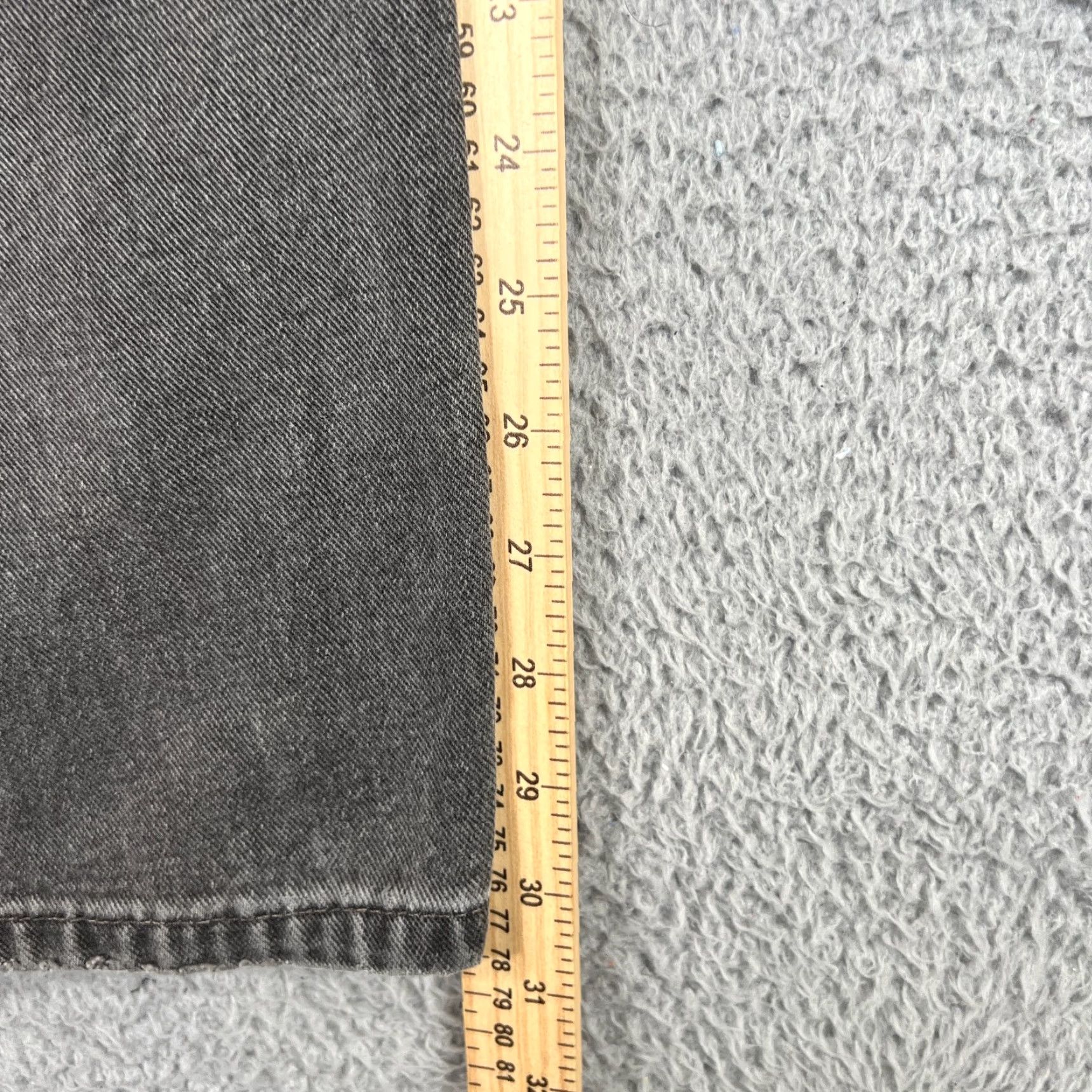 Levi's Vintage Levi's 505 Jeans Men 36x30 Regular Fit Black Distressed Denim Y2K Retro Size US 36 / EU 52 - 3 Thumbnail