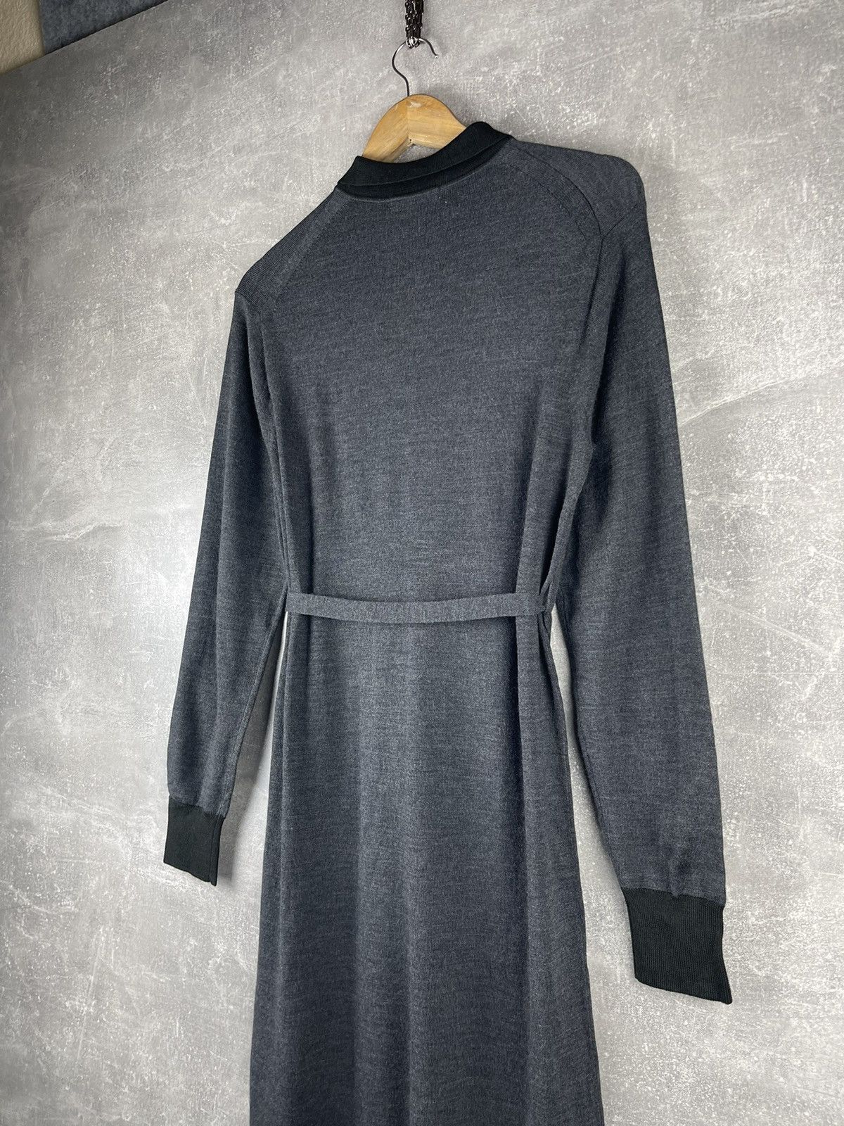 JW Anderson JW Anderson x Uniqlo Knit Polo Dress with Waist Tie Gray Size S / US 4 / IT 40 - 8 Thumbnail