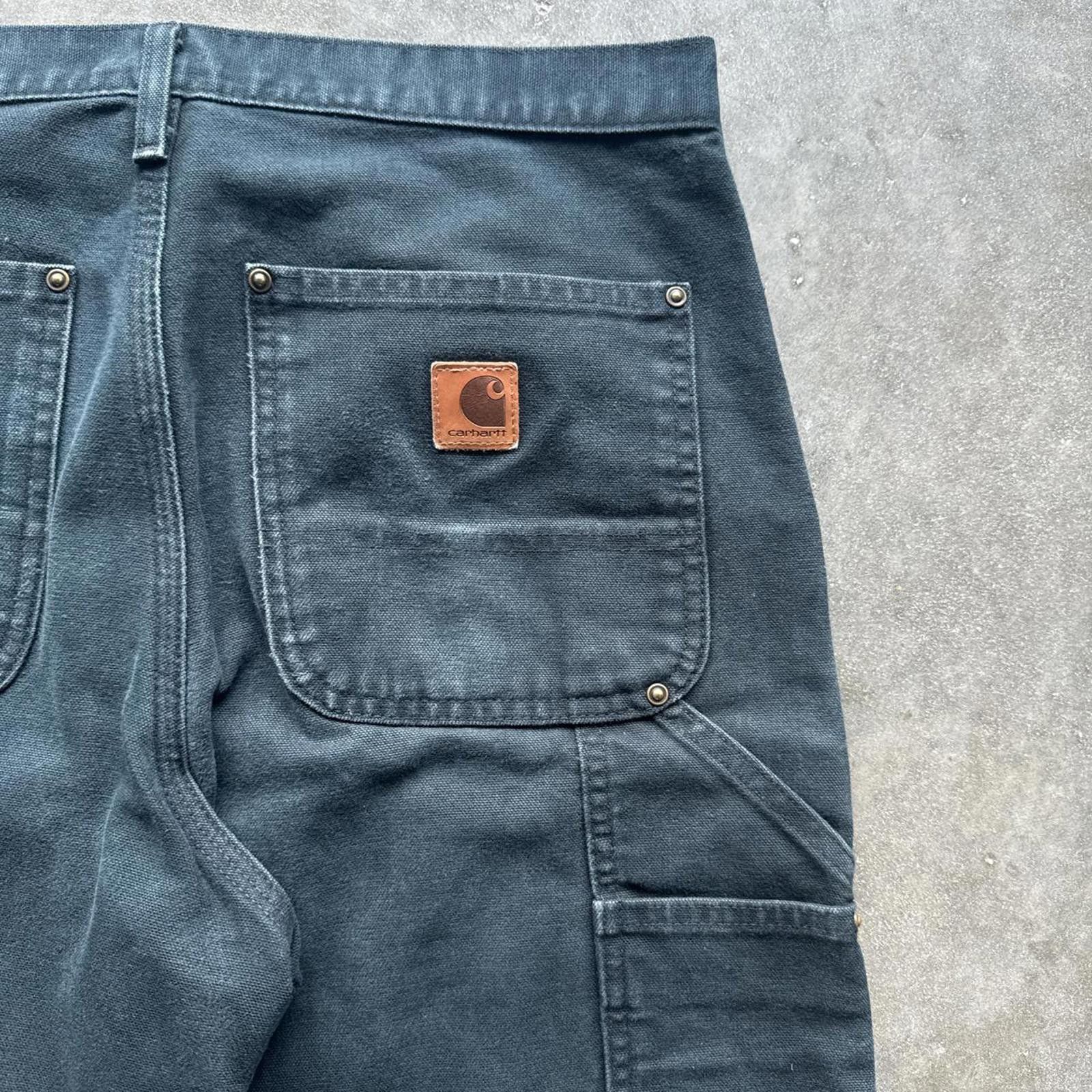 Carhartt Black Carhartt Carpanter Double Knee Vintage Y2k Cargo Pants Size US 31 - 8 Thumbnail