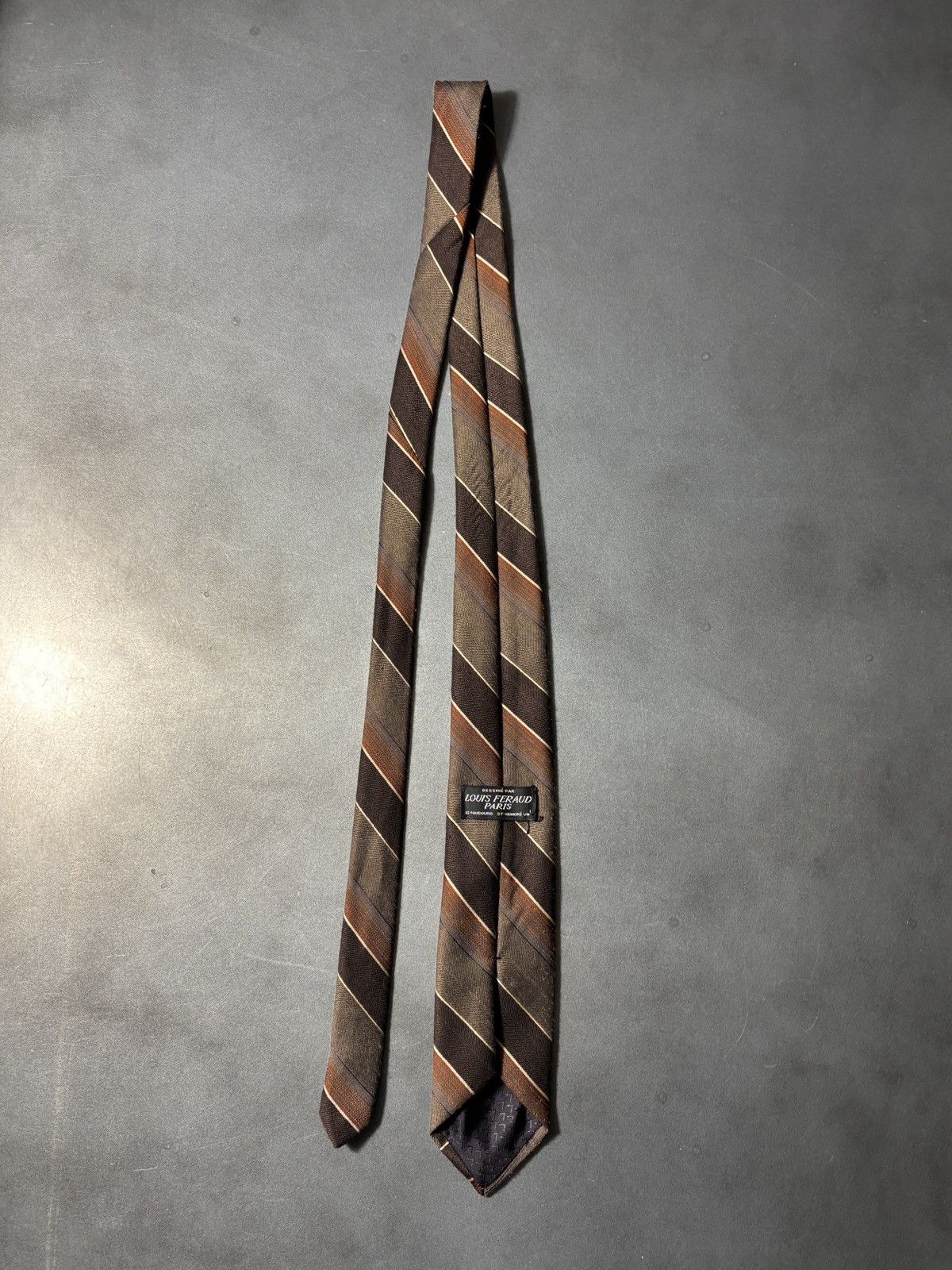 Louis Feraud Vintage Louis Feraud Tie 1960s Striped Necktie 1970s Size ONE SIZE - 3 Thumbnail