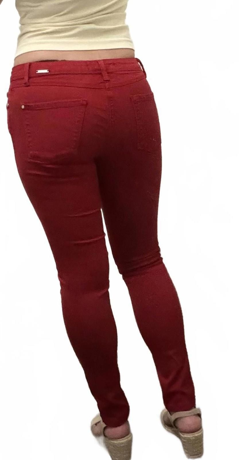 Zara ZARA BASIC DEPT Z1975 Denim in Cherry Red (US 4) Size 27" / US 4 / IT 40 - 3 Thumbnail