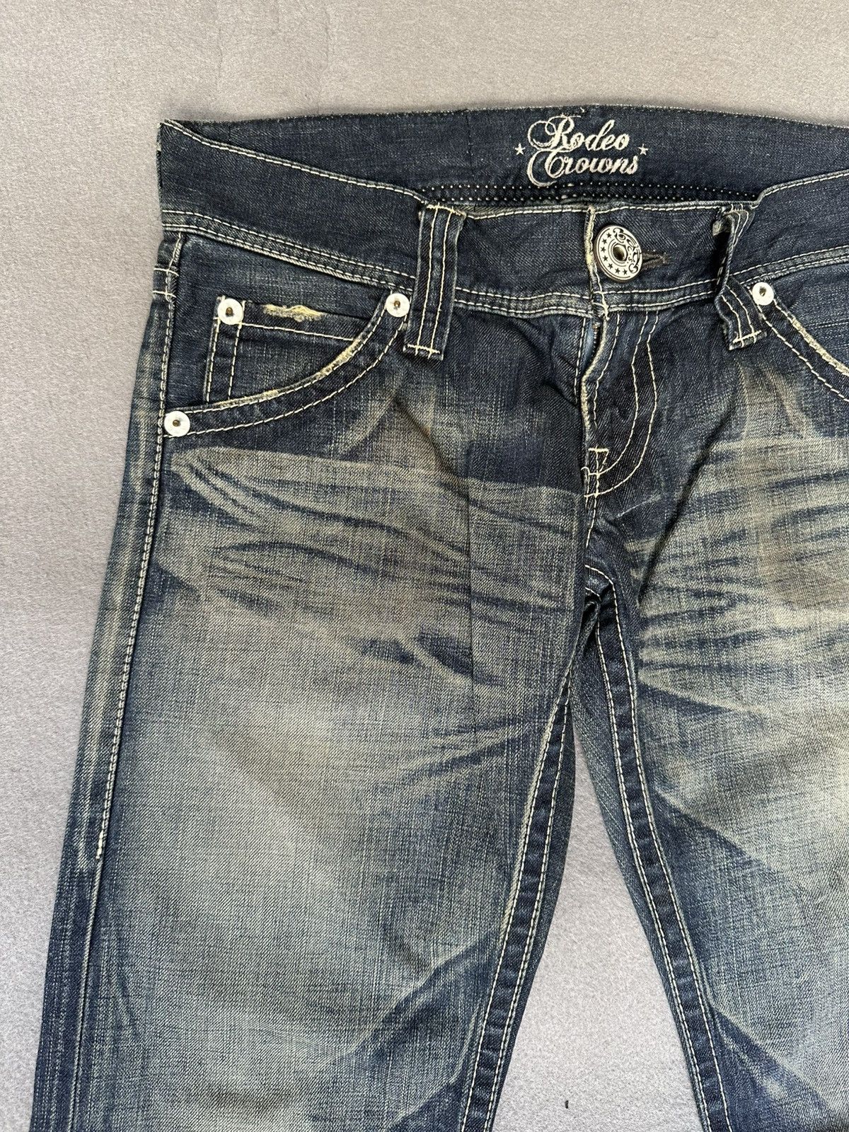 Japanese Brand FLARE Rodeo Crown Japan Low Rise Denim Size US 30 / EU 46 - 7 Thumbnail