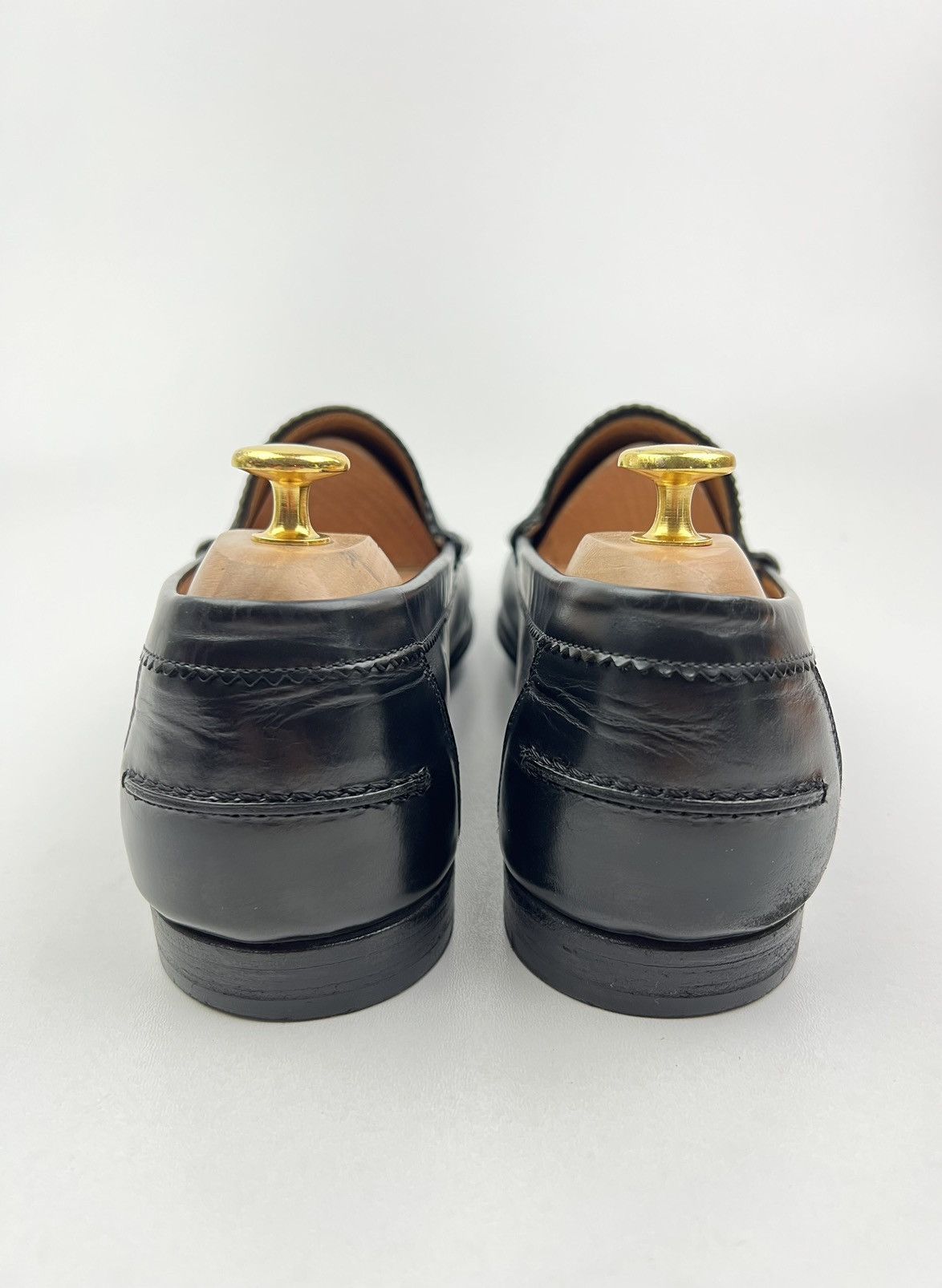 Gucci GUCCI Loafers Leather Penny Shoes GG Logo Black Men’s Size US 9.5 / EU 42-43 - 10 Thumbnail