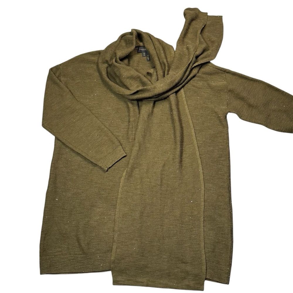 Donna Karan New Donna Karan New York Micro-Sequin Scarf Neck Beech Card Size M / US 6-8 / IT 42-44 - 3 Thumbnail