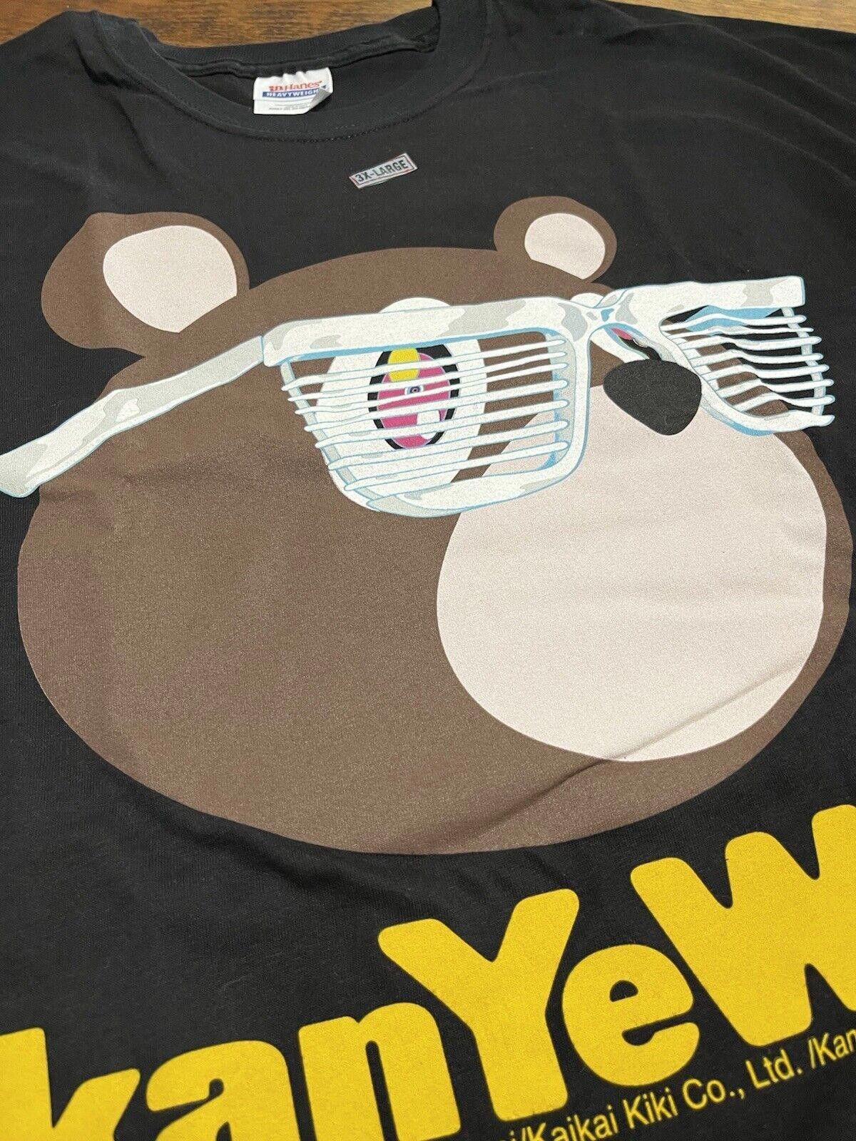 Hanes 2008 Kanye West Murakami Glow-in-the-Dark Tour T-Shirt XXXL Size US XXL / EU 58 / 5 - 3 Thumbnail